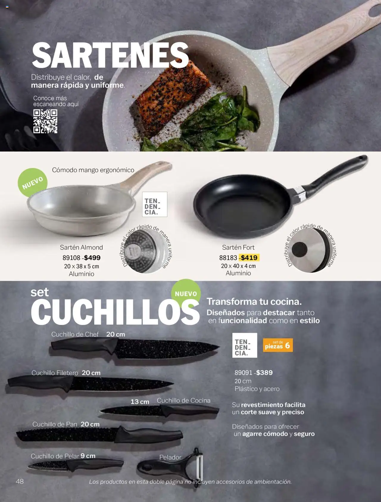 Nuevas ofertas de Vianney válidas en toda la República Mexicana desde el 09.09.2024. ¡Encuentra las mejores ofertas en Vianney catálogo - Biasi! | Página: 50 | Productos: Pan, Cocina, Cuchillo, Sartén