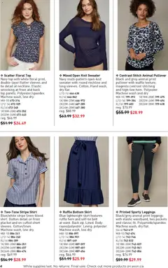 Preview of Ruffle Bottom Skirt, Blue lightweight skirt features ruffle hem and self-tie belt at waist. Back zip. Lined. Body: rayon/polyester. Lining: polyester. Machine wash, line dry. from shop Avon valid from 01.01.2026 | Page: 4