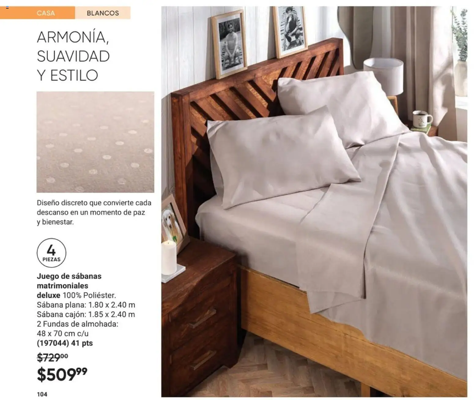 Nuevas ofertas de AVON válidas en toda la República Mexicana desde el 20.12.2025. ¡Encuentra las mejores ofertas en AVON Casa & Estilo 1 2026! | Página: 106 | Productos: Juego, Almohada, Sabanas