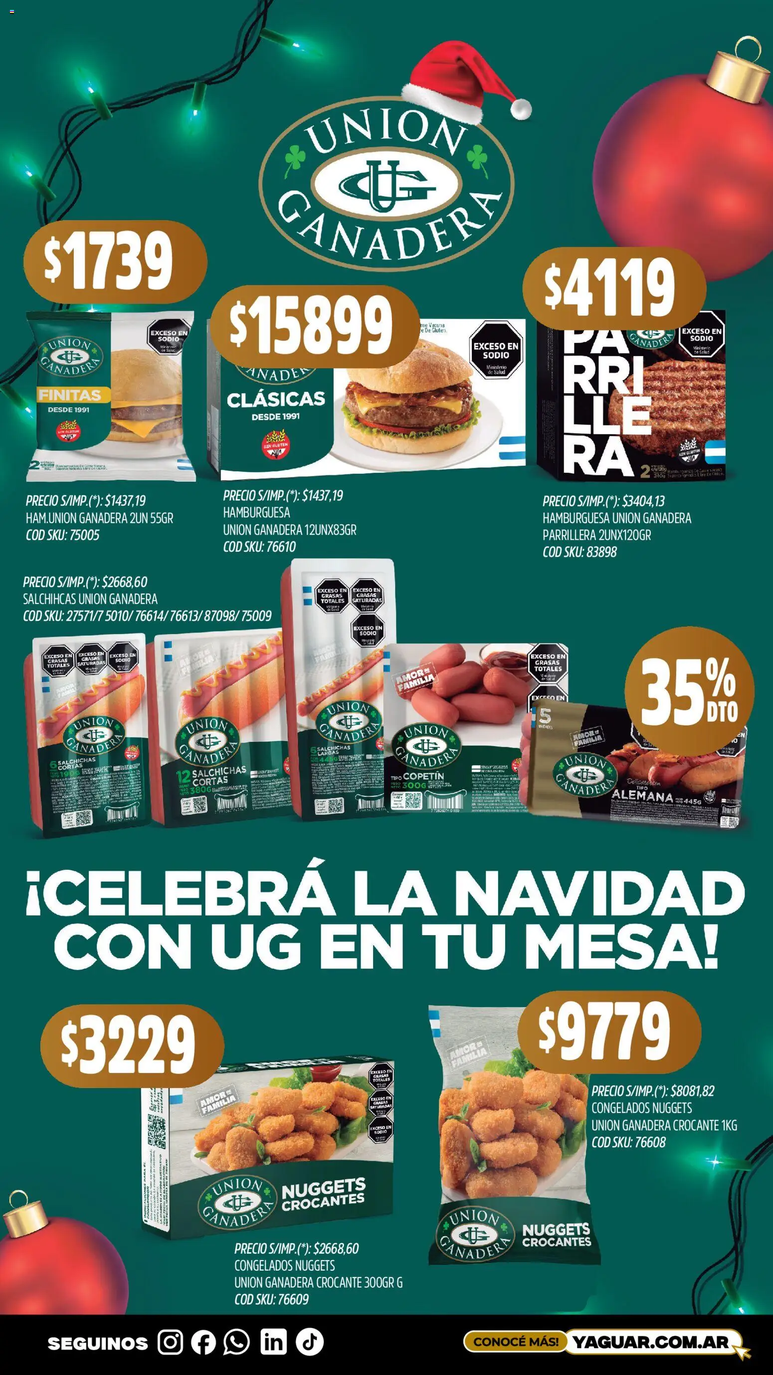 Yaguar catálogo │ válido desde el 16.12.2025 | Página: 1 | Productos: Peso, Mesa