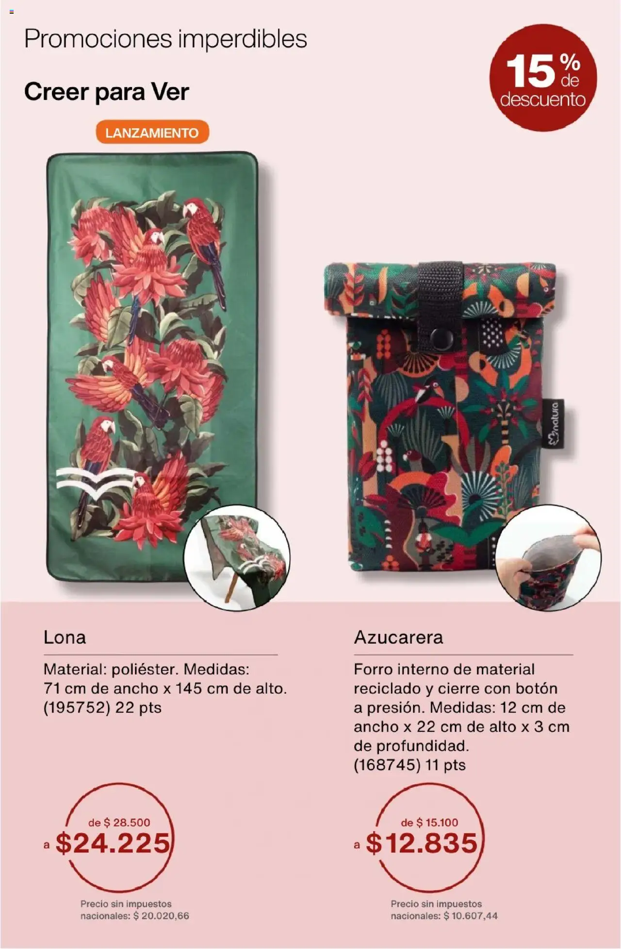 Natura - Catálogo Ciclo 15 │ válido desde el 01.10.2025 | Página: 46 | Productos: Lona, Azucarera
