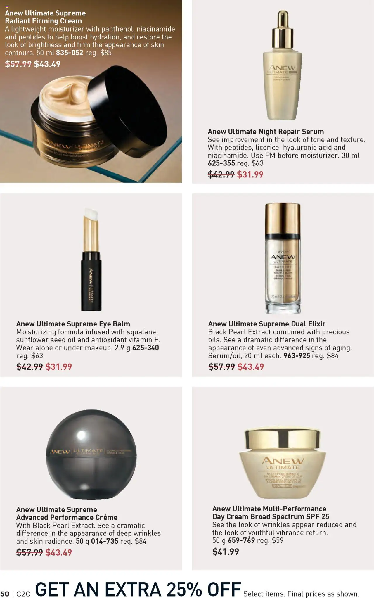 Avon flyer valid from 25.09.2025 | Page: 50 | Products: Cream, Oil