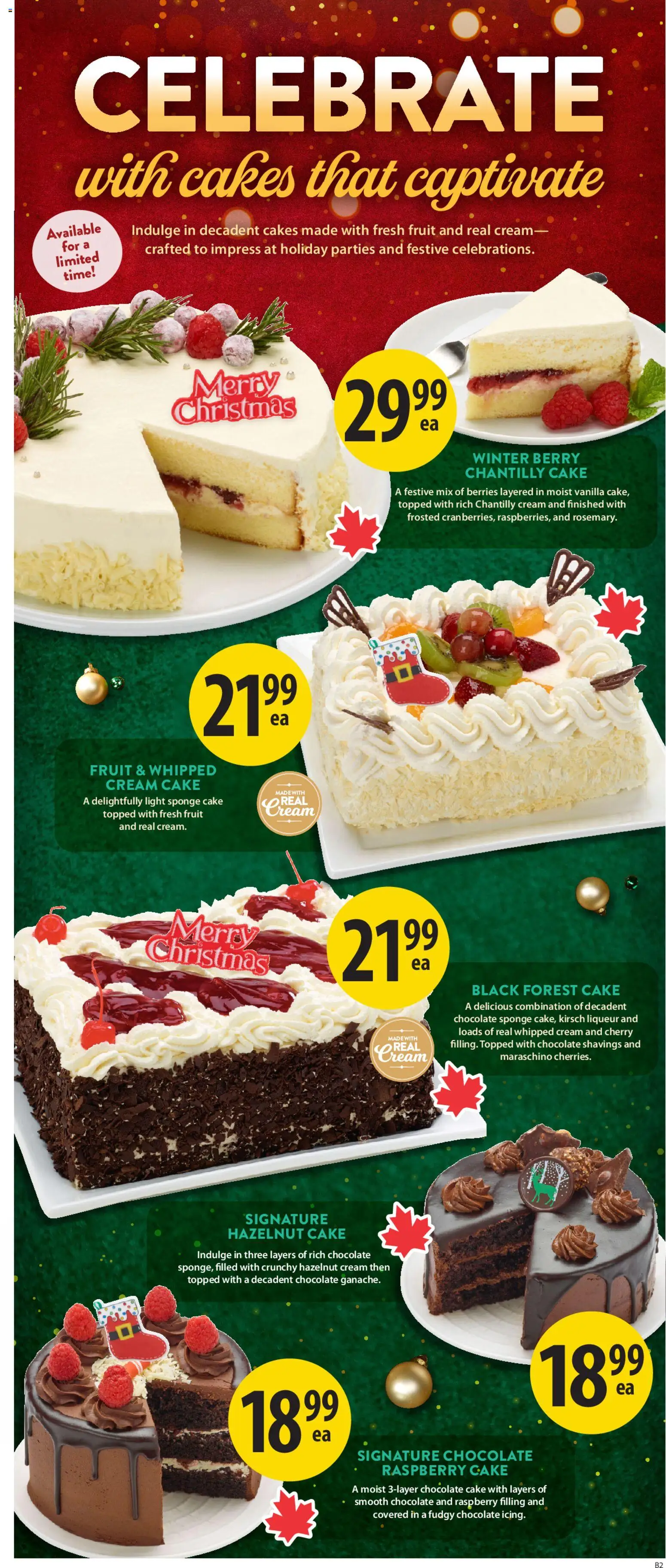 Save on foods flyer valid from 18.12.2025 | Page: 10 | Products: Cream, Sponge, Chocolate
