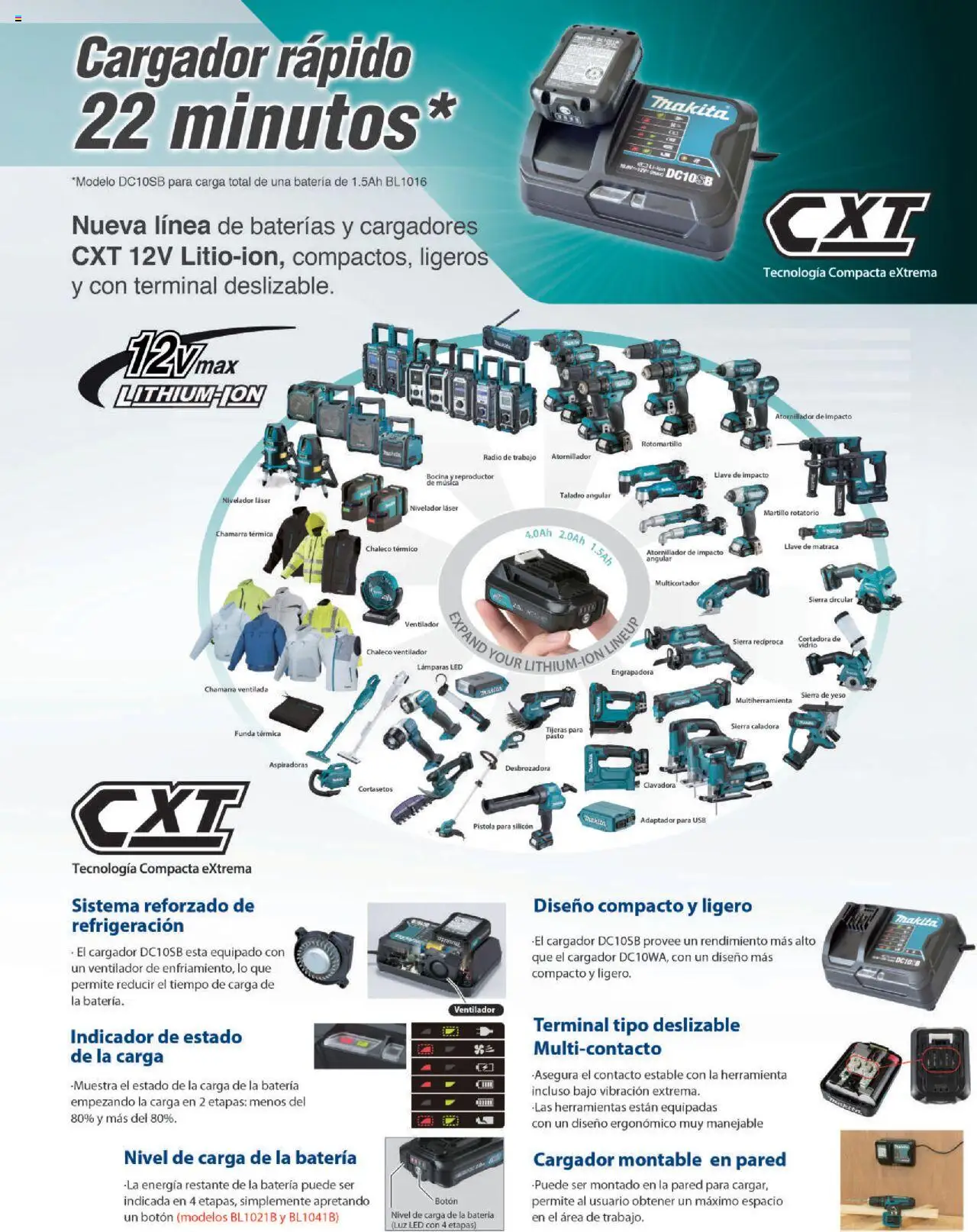 Nuevas ofertas de Makita válidas en toda la República Mexicana desde el 07.10.2024. ¡Encuentra las mejores ofertas en Makita catálogo Líneas de Ensamble! | Página: 45 | Productos: Ventilador, Taladro, Funda, Sierra