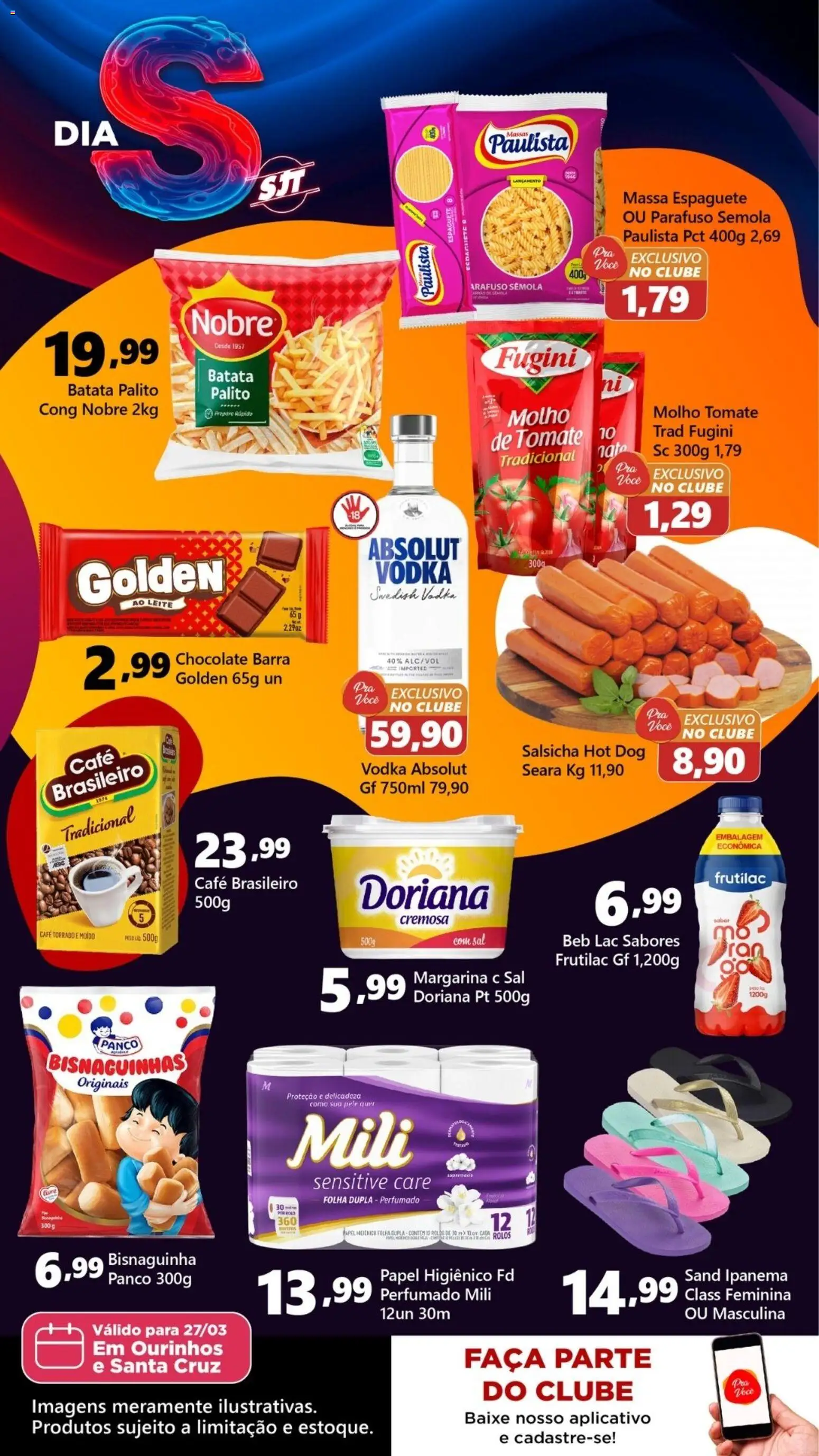 São Judas Tadeu Folheto - válido de 27.03.2026 | Página: 2 | Produtos: Espaguete, Leite, Faca, Chocolate