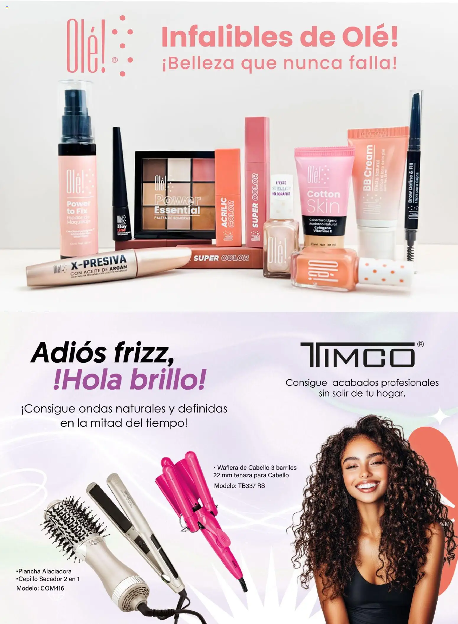 Nuevas ofertas de Chedraui válidas en toda la República Mexicana desde el 24.10.2025. ¡Encuentra las mejores ofertas en Chedraui folleto Vive Bella! | Página: 45 | Productos: Paleta, Máscara, Plancha, Maquillaje