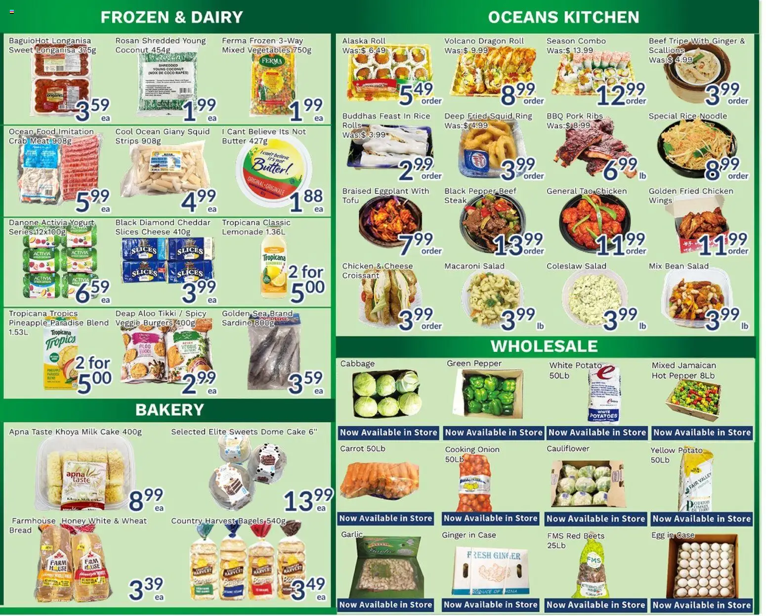 Oceans flyer valid from 28.11.2025 | Page: 4 | Products: Rice, Carrot, Butter, Cheese