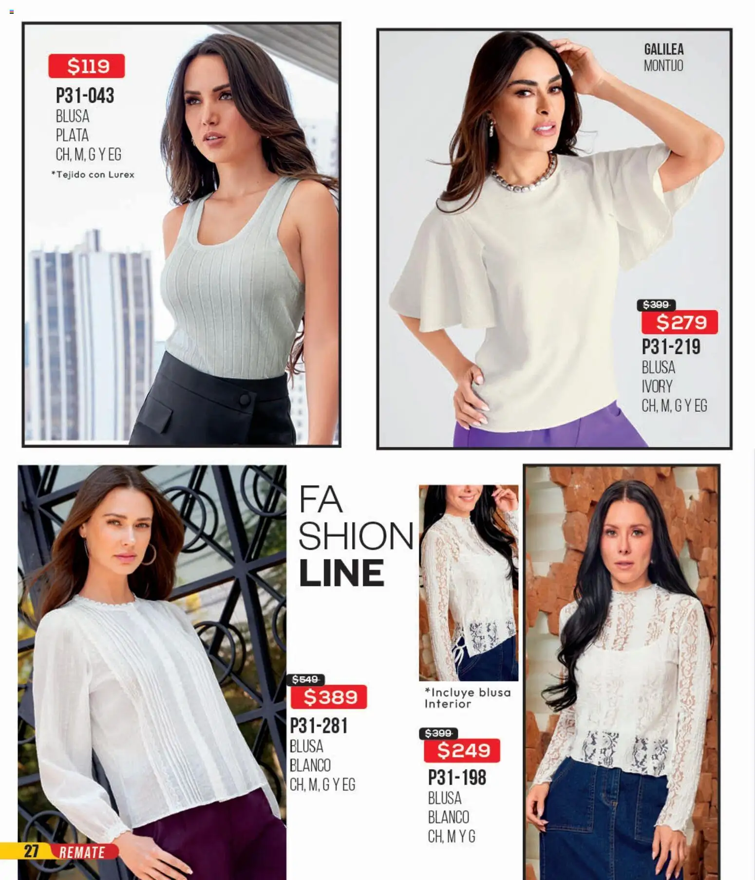 Nuevas ofertas de Cklass válidas en toda la República Mexicana desde el 16.02.2026. ¡Encuentra las mejores ofertas en Cklass catálogo Remate Ropa! | Página: 28 | Productos: Blusa