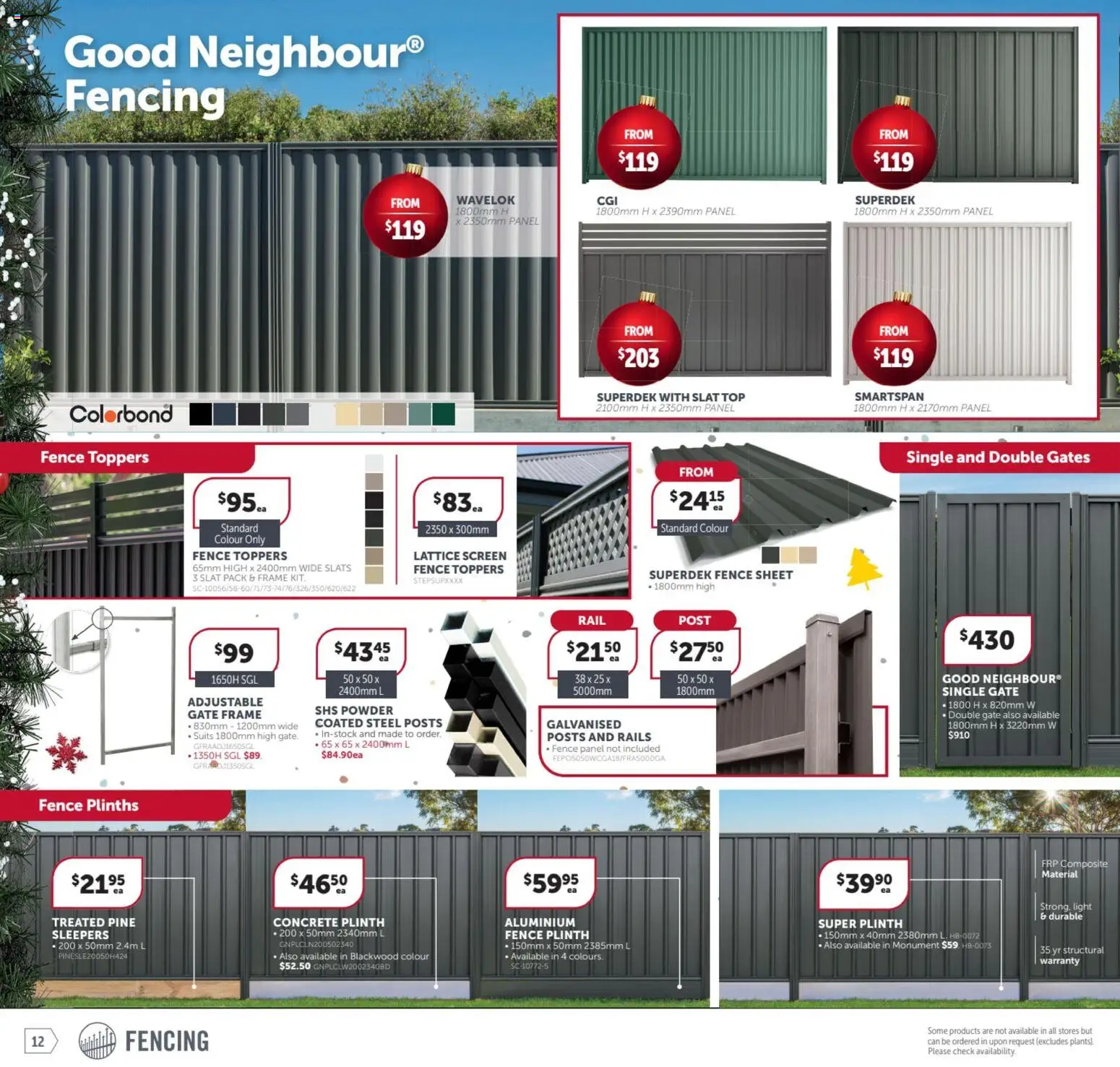 Stratco catalogue - valid from 31.10.2025 | Page: 12 | Products: Gate, Powder, Light, Screen