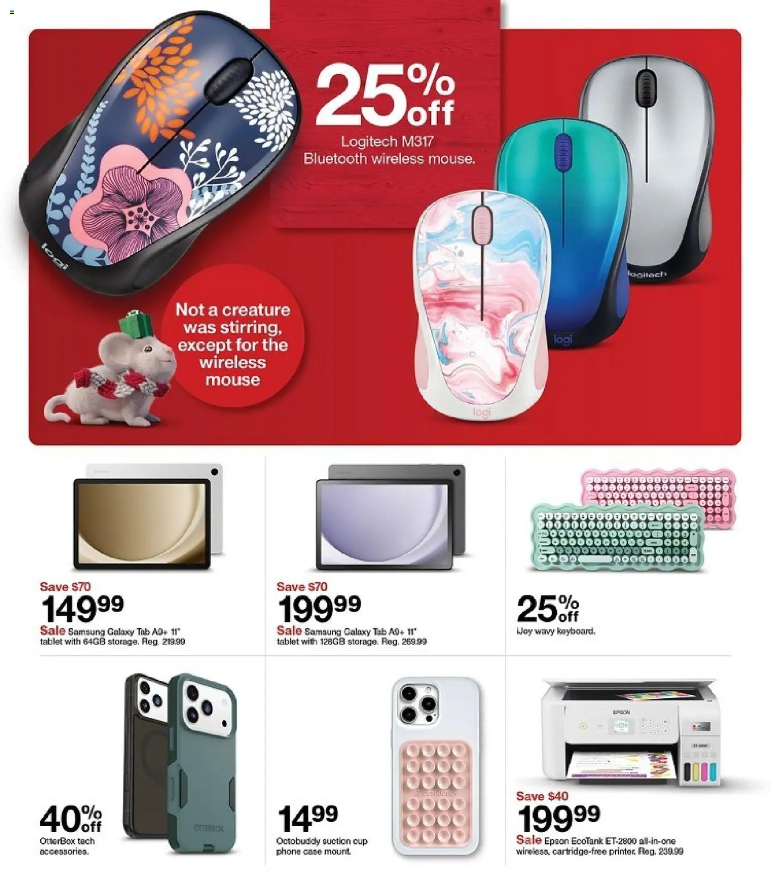 Target Weekly Ad - valid from 21.12.2025 | Page: 19 | Products: Phone, Tablet, Case, Mouse