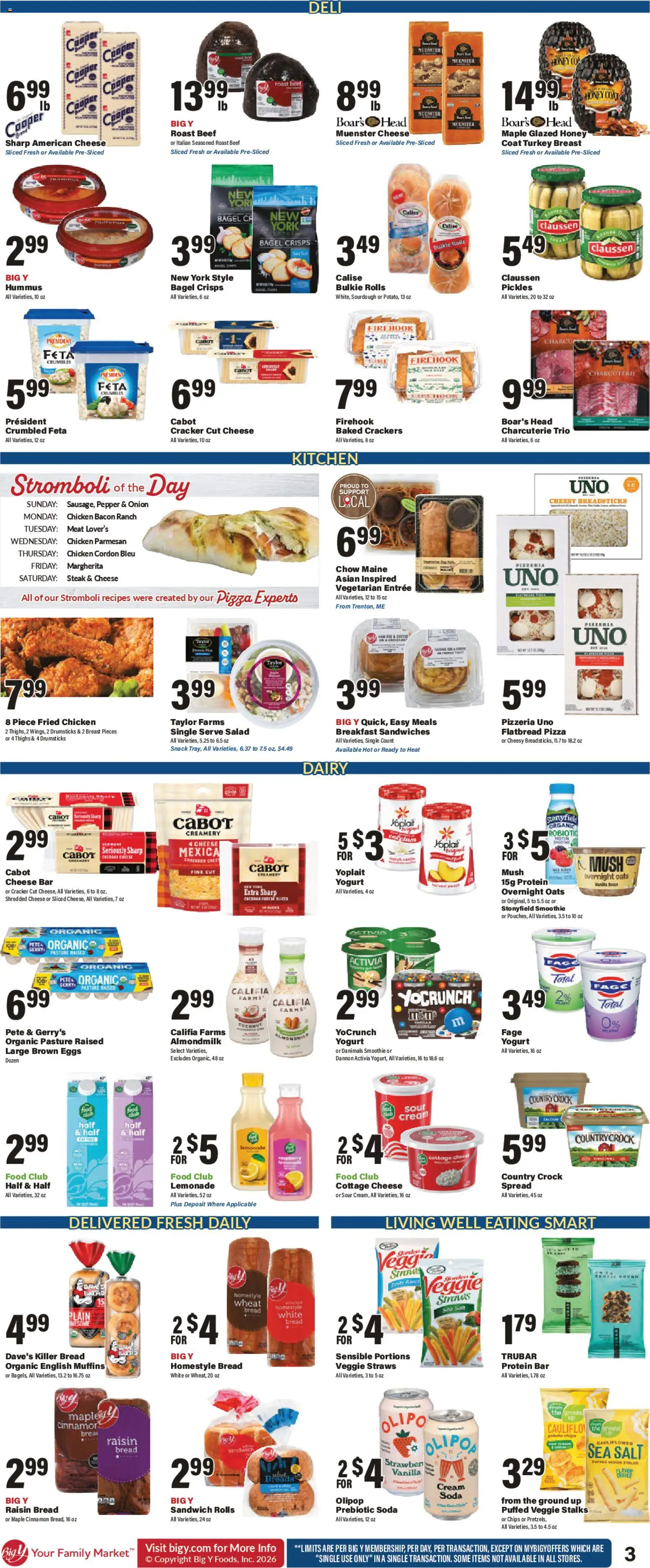 Big Y Weekly Ad - valid from 16.04.2026 | Page: 4 | Products: Yogurt, Coat, Pepper, Onion