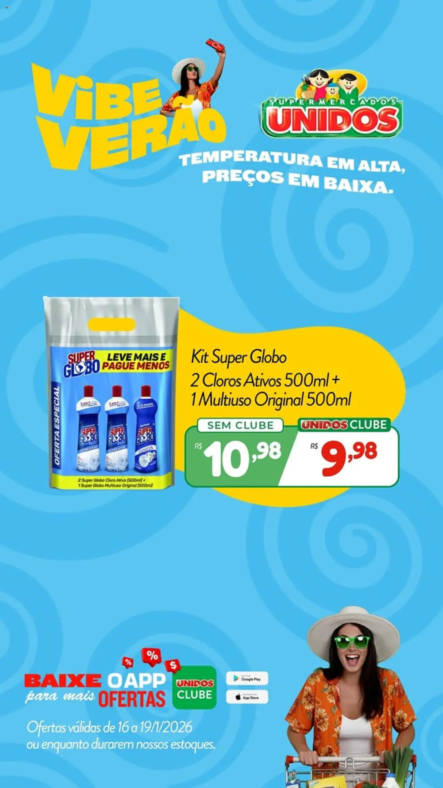 Supermercados Unidos Folheto - válido de 16.01.2026 | Página: 3 | Produtos: Cloro