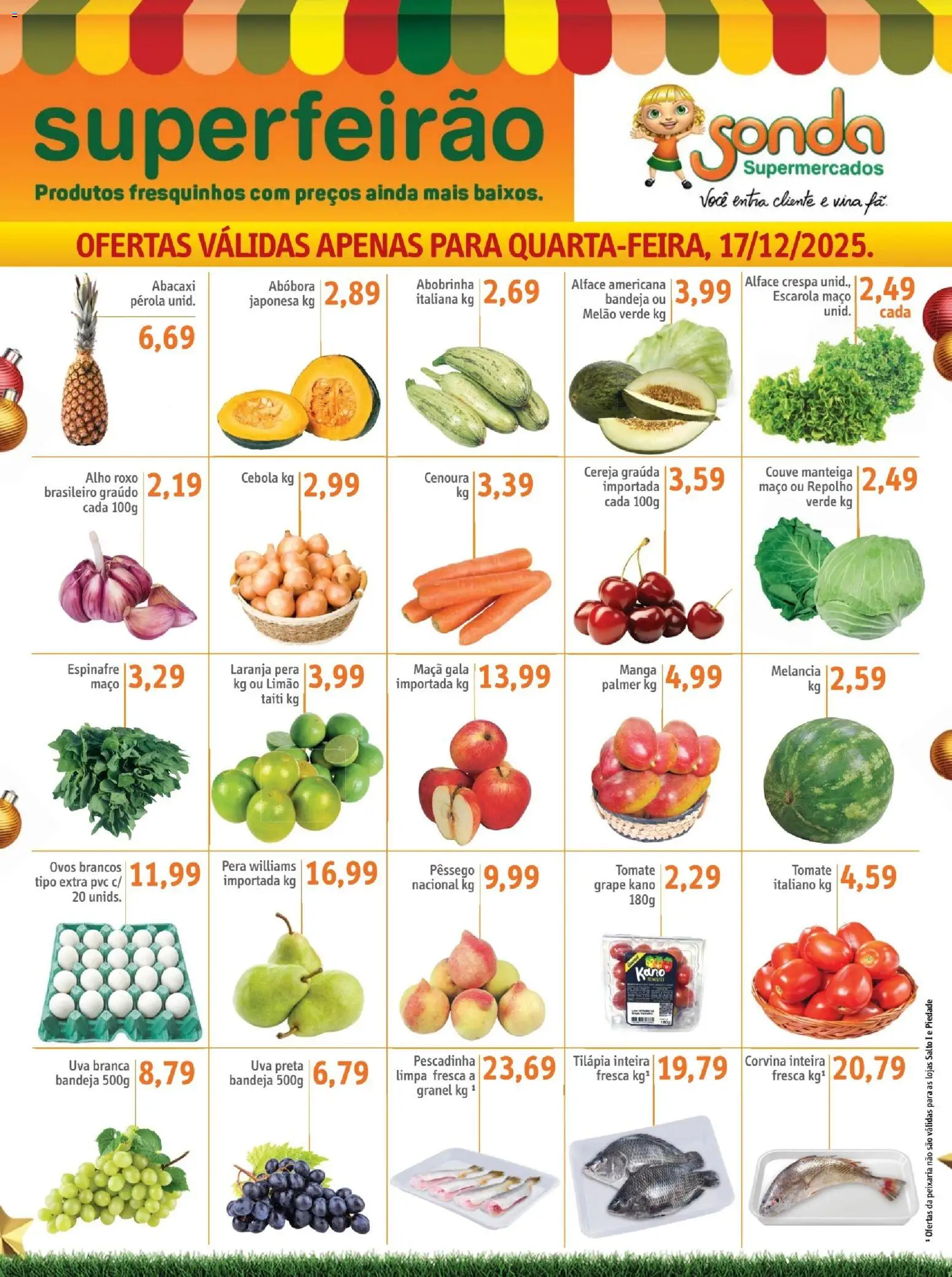 Sonda Folheto - válido de 17.12.2025 | Página: 1 | Produtos: Abóbora, Cebola, Ovos, Abacaxi