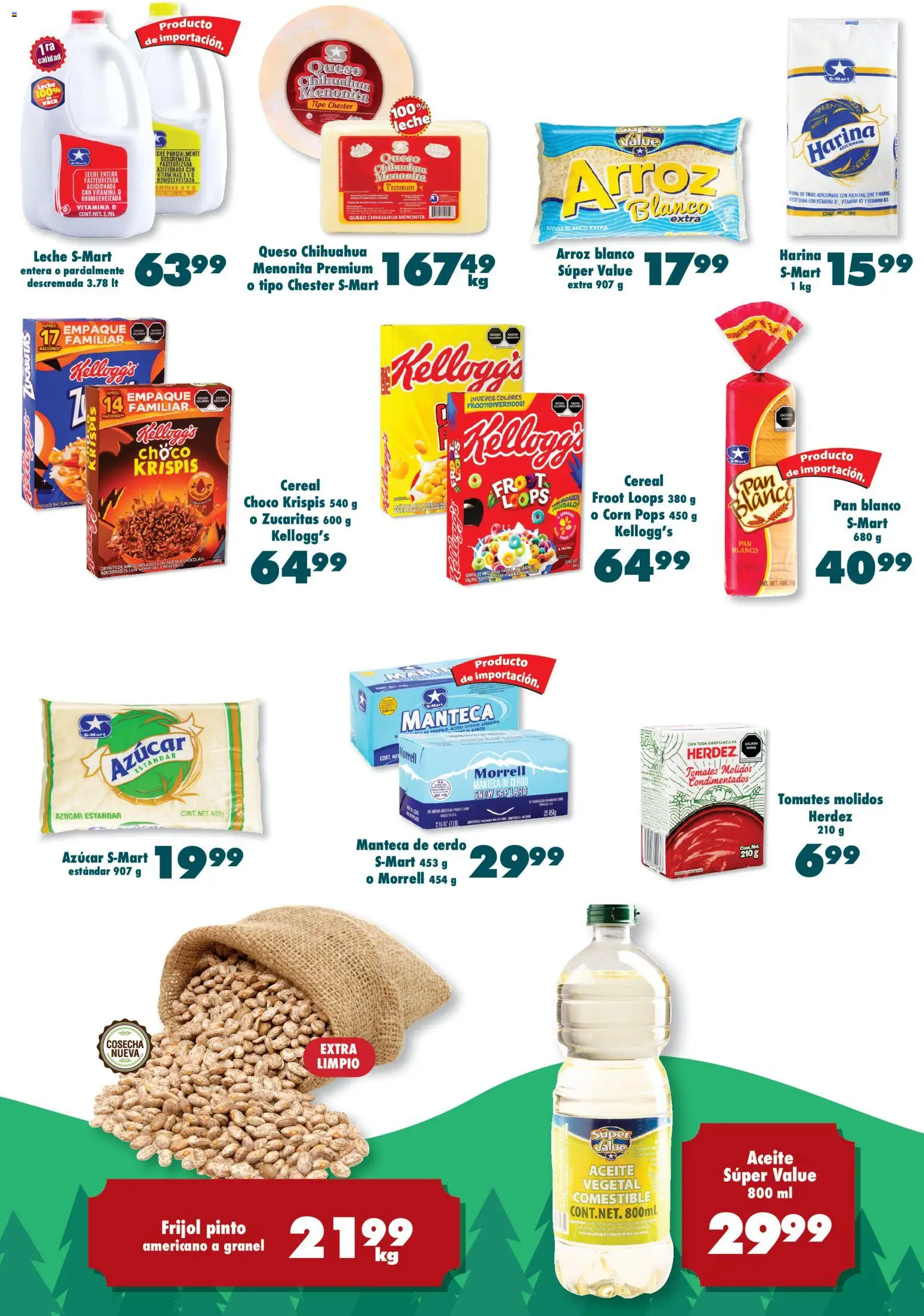 Nuevas ofertas de S-Mart válidas en toda la República Mexicana desde el 18.11.2025. ¡Encuentra las mejores ofertas en S-Mart folleto Juárez! | Página: 5 | Productos: Harina, Azúcar, Cerdo, Arroz
