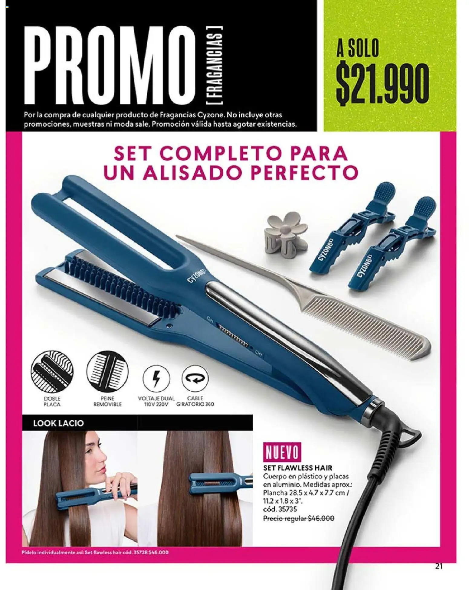 Catálogo CyZone Campaña 18 │ válido desde el 01.12.2025 | Página: 21 | Productos: Cable, Plancha, Peine