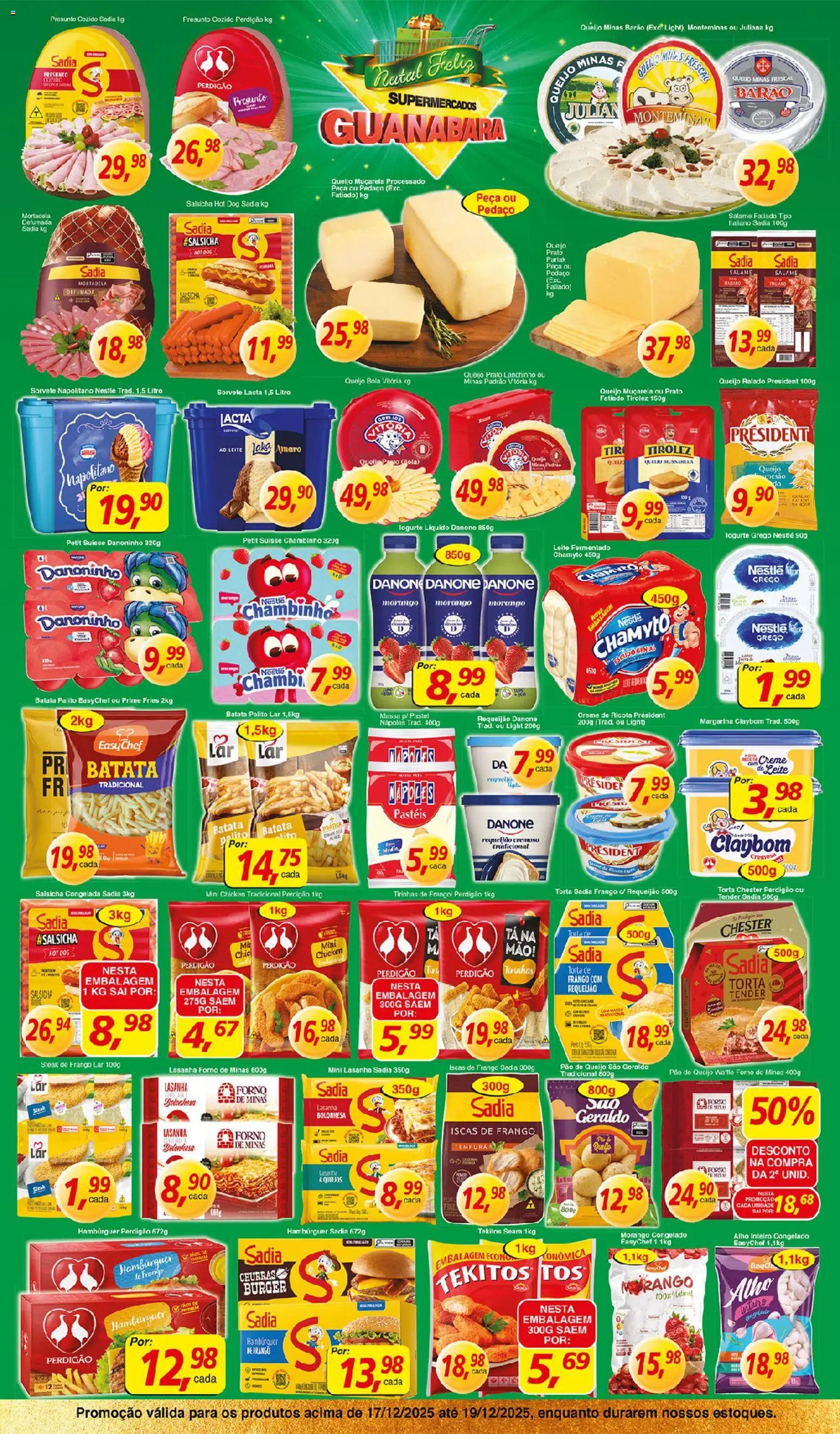 Supermercados Guanabara Folheto - válido de 17.12.2025 | Página: 6 | Produtos: Forno, Mortadela, Batata, Pá
