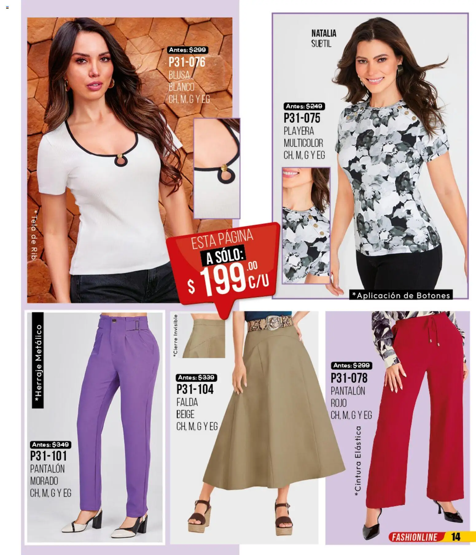 Nuevas ofertas de Cklass válidas en toda la República Mexicana desde el 12.01.2026. ¡Encuentra las mejores ofertas en Cklass catálogo Mega Ofertas Ropa! | Página: 15 | Productos: Blusa, Playera, Falda