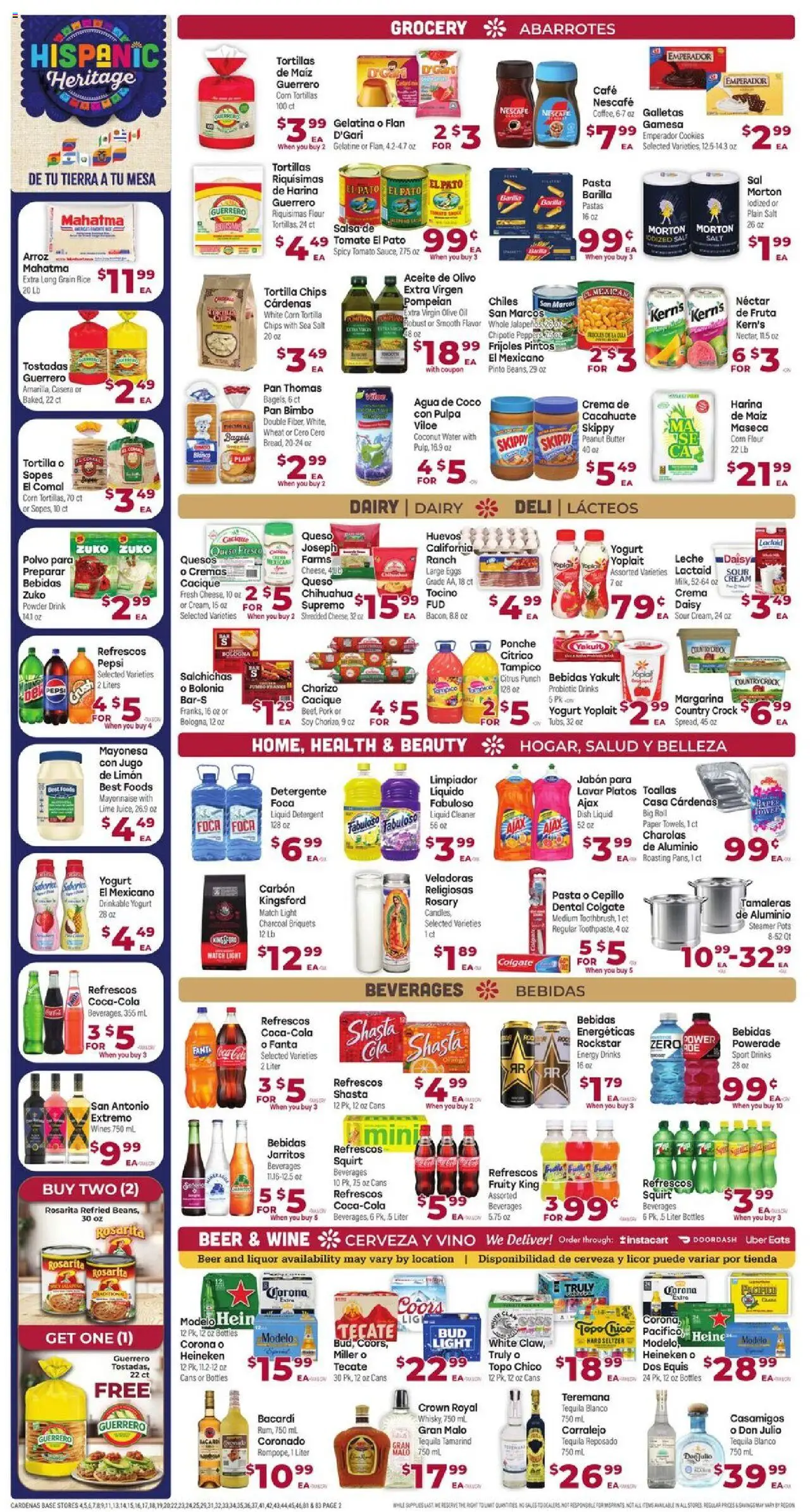 Cardenas Weekly Ad - CA - valid from 17.09.2025 | Page: 2 | Products: Yogurt, Eggs, Oil, Detergent