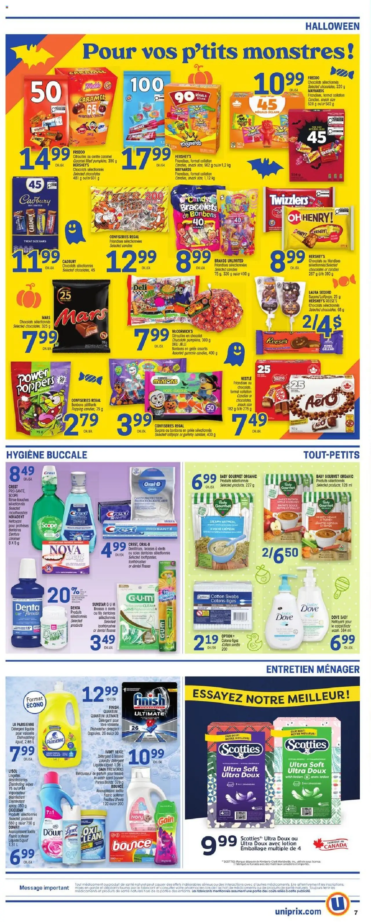 Uniprix flyer valid from 16.10.2025 | Page: 6 | Products: Turkey, Detergent, Chocolate, Chicken