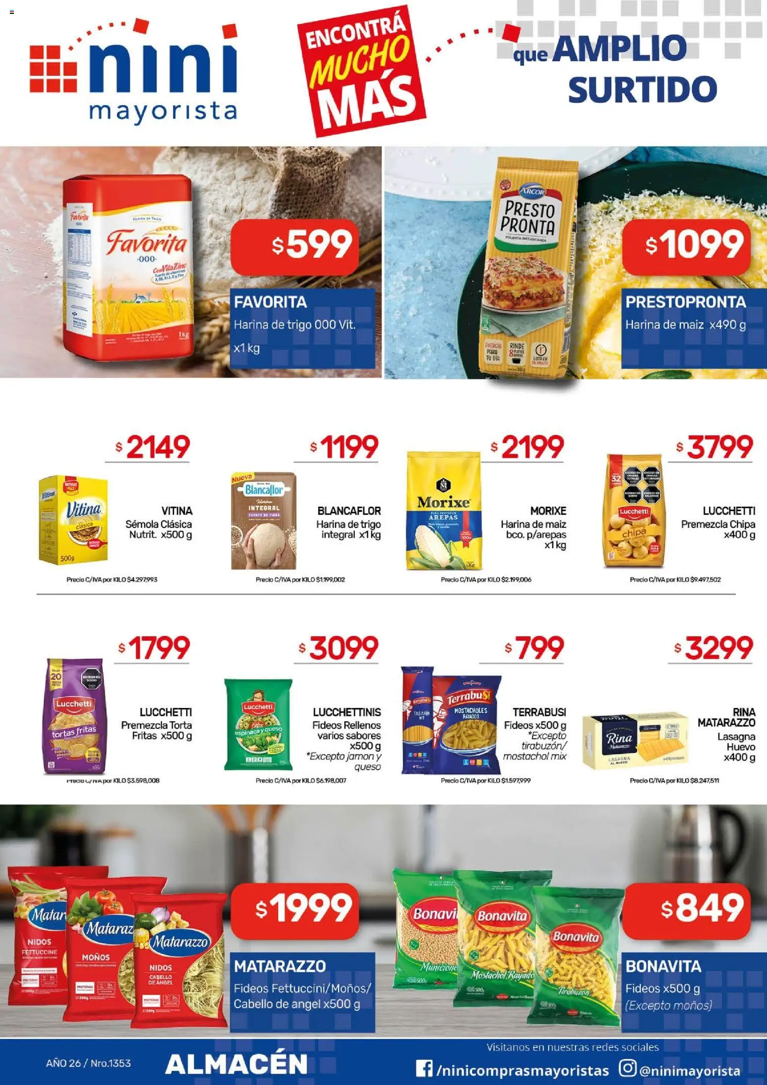 NINI Mayorista ofertas │ válido desde el 30.03.2026 | Página: 20 | Productos: Harina, Fuente, Maiz, Jamón