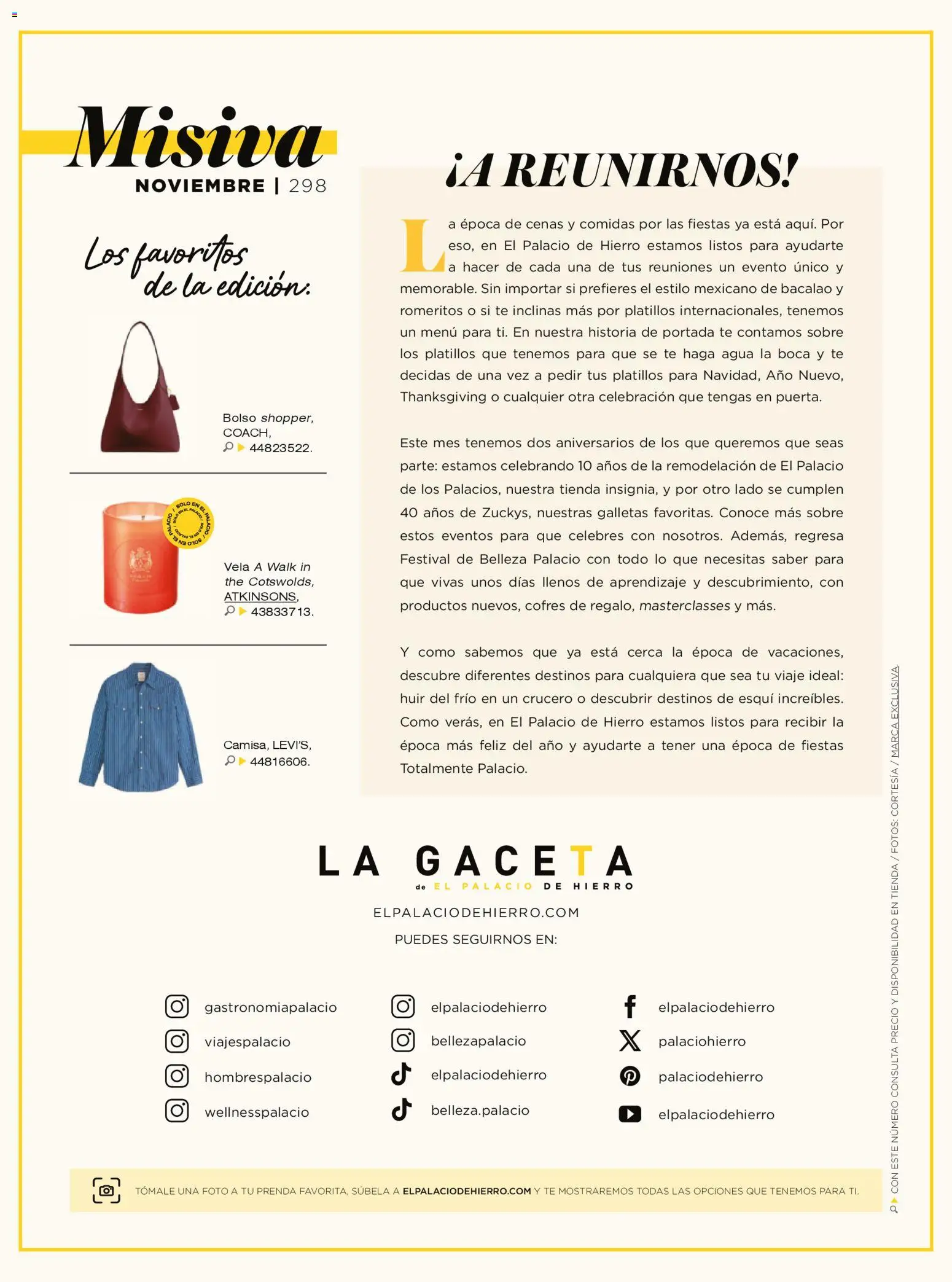 Nuevas ofertas de Palacio De Hierro válidas en toda la República Mexicana desde el 01.11.2025. ¡Encuentra las mejores ofertas en Palacio De Hierro catálogo! | Página: 22