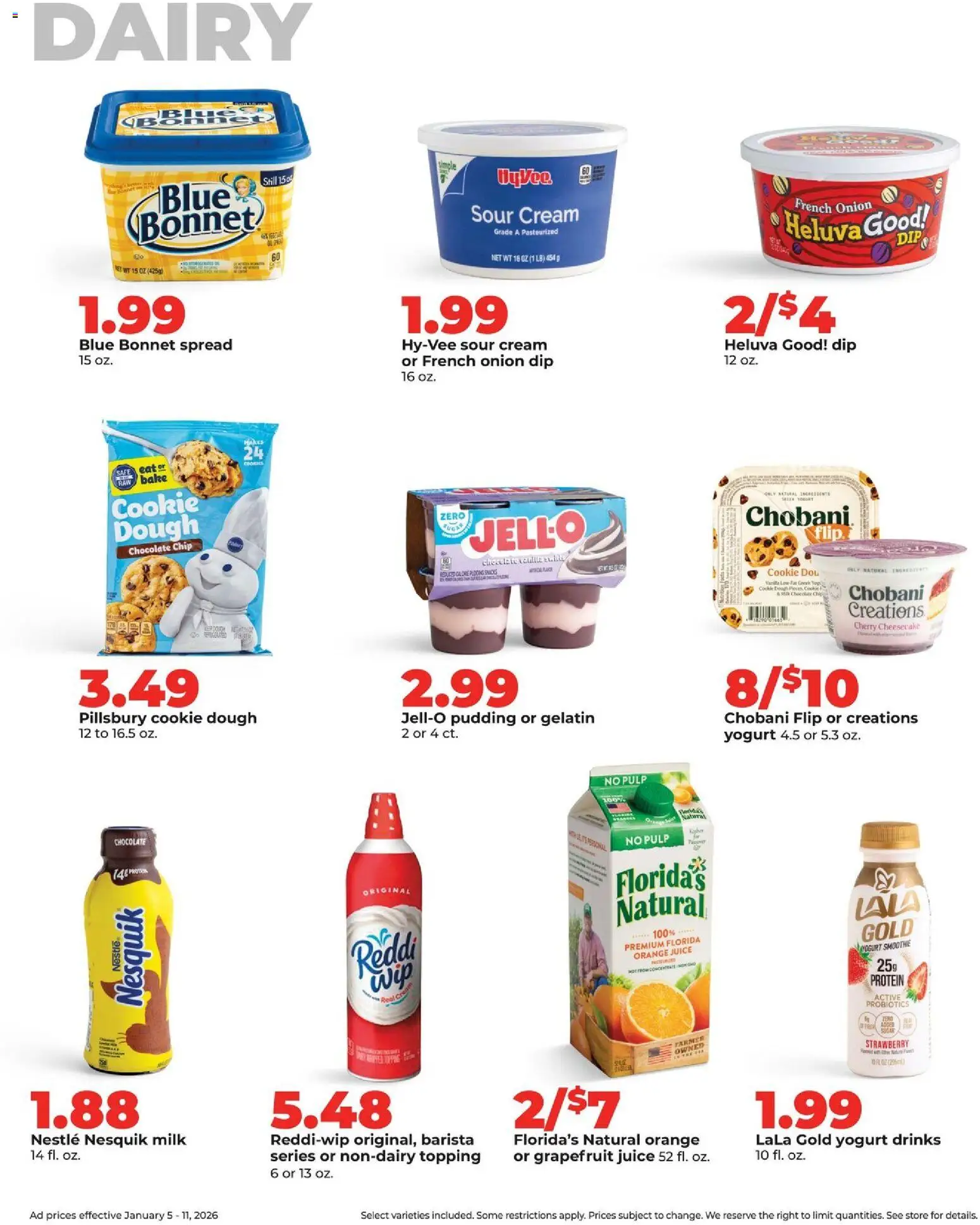 HyVee Weekly Ad - valid from 05.01.2026 | Page: 30 | Products: Yogurt, Chocolate, Grapefruit, Cheesecake