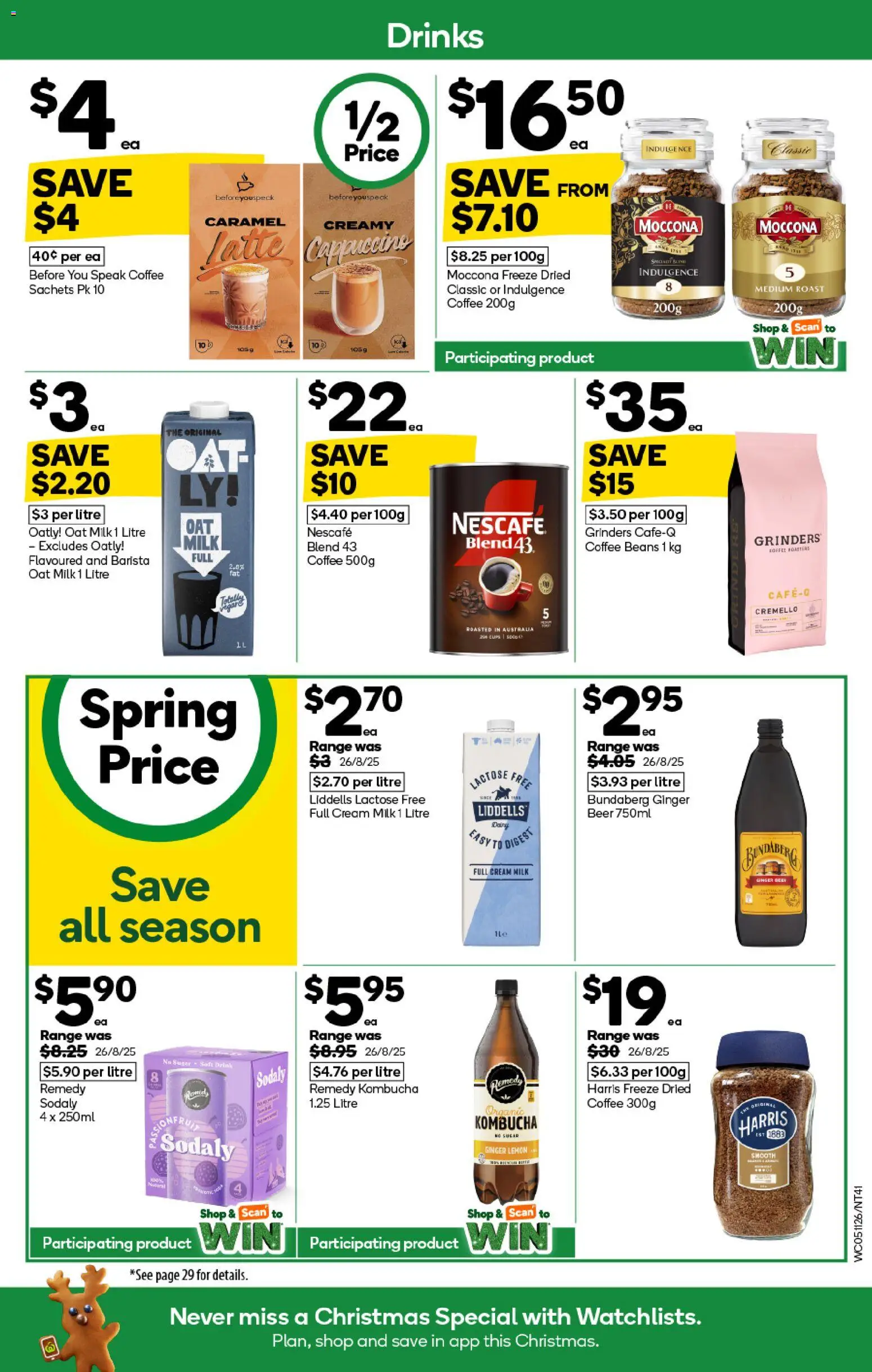 Woolworths catalogue - valid from 05.11.2025 | Page: 41 | Products: Milk, Coffee, Ginger, Lemon