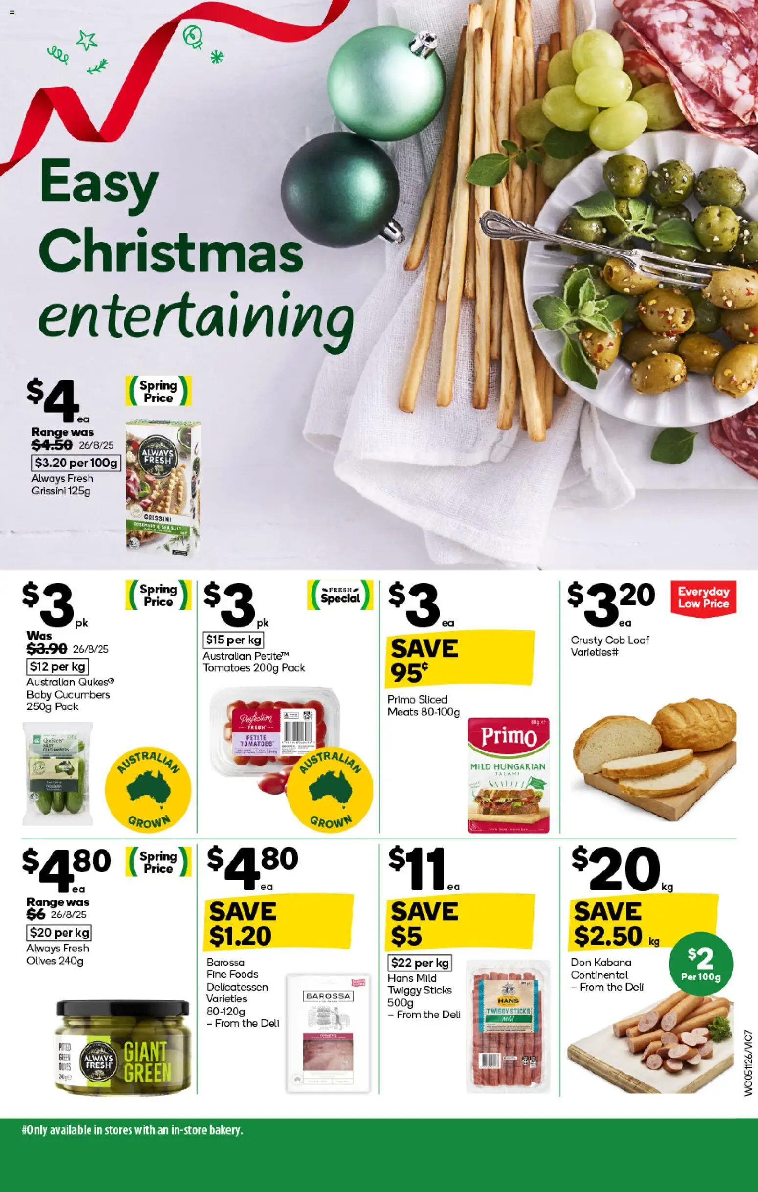 Woolworths catalogue - valid from 05.11.2025 | Page: 7 | Products: Tomatoes, Olives, Cucumbers, Salt