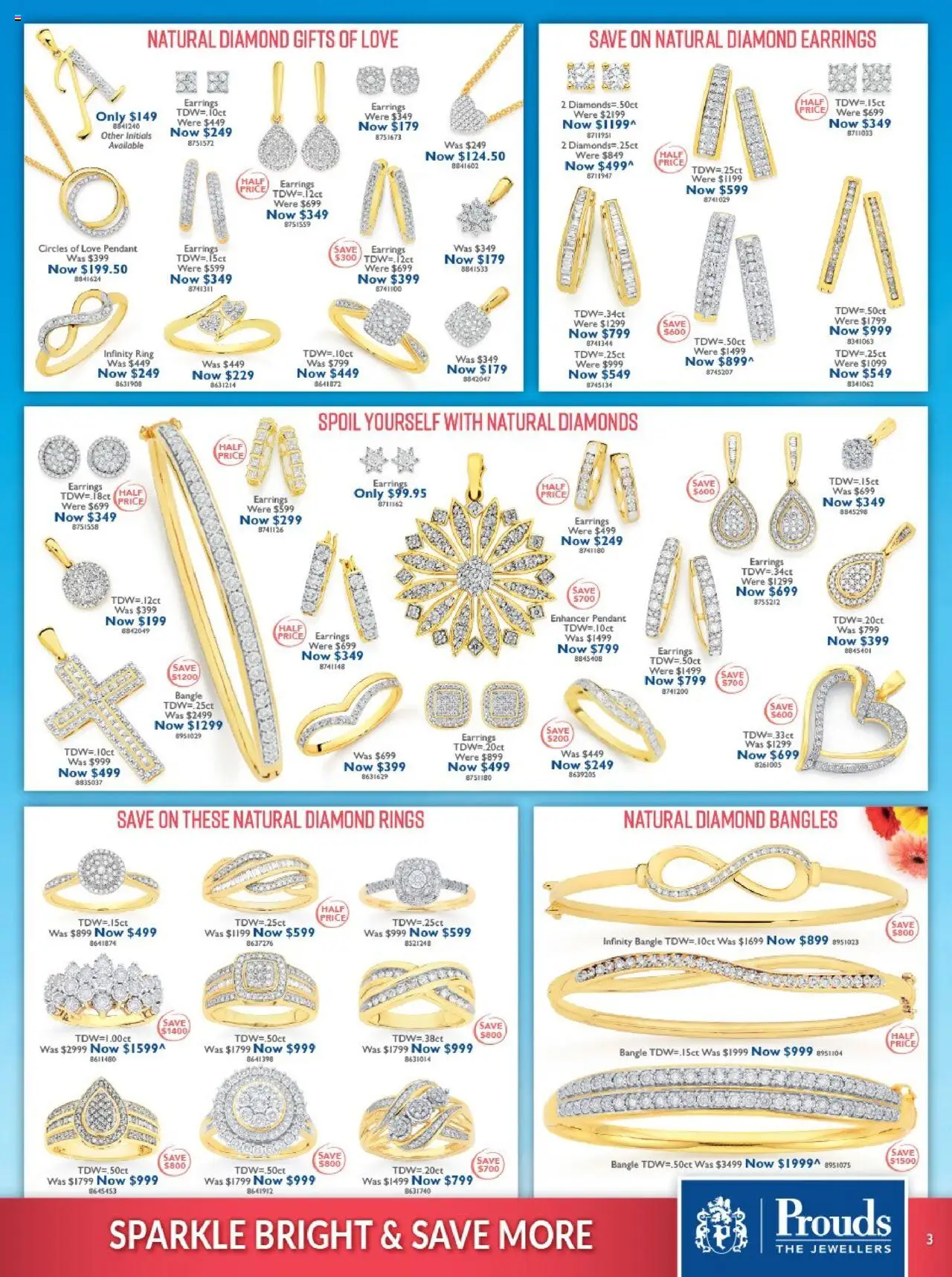 Prouds The Jewellers catalogue - valid from 04.08.2025 | Page: 3 | Products: Diamond, Earrings, Pendant