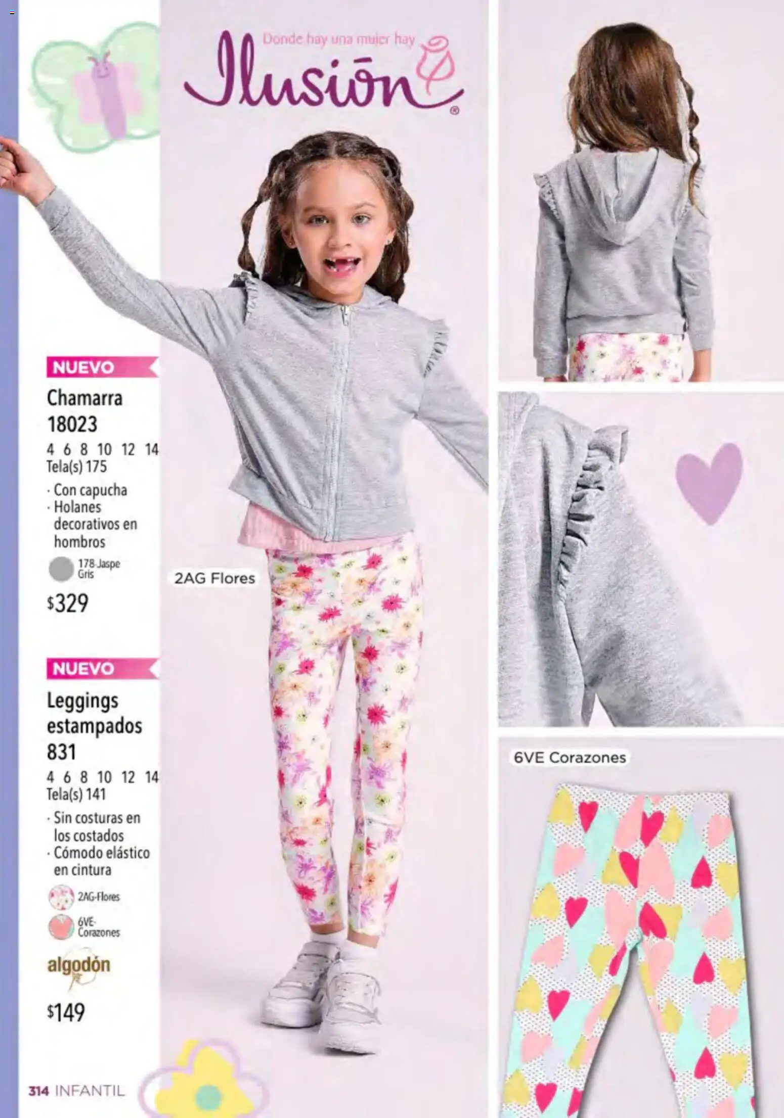 Nuevas ofertas de Ilusión válidas en toda la República Mexicana desde el 01.03.2026. ¡Encuentra las mejores ofertas en Ilusión catálogo Primavera! | Página: 316 | Productos: Leggings, Chamarra, Algodón