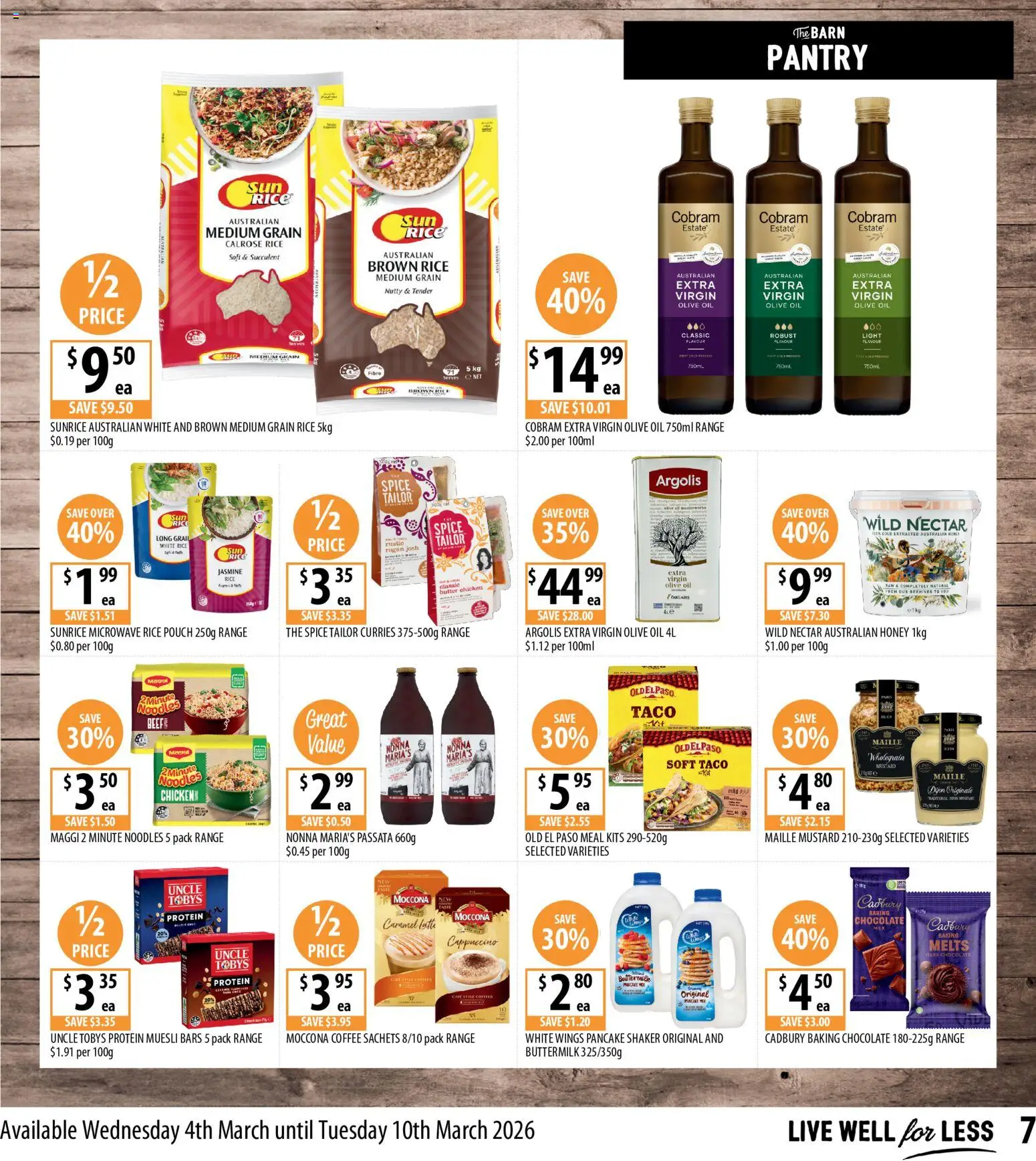 Supabarn catalogue - valid from 04.03.2026 | Page: 7 | Products: Chain, Mustard, Noodles, Moccona
