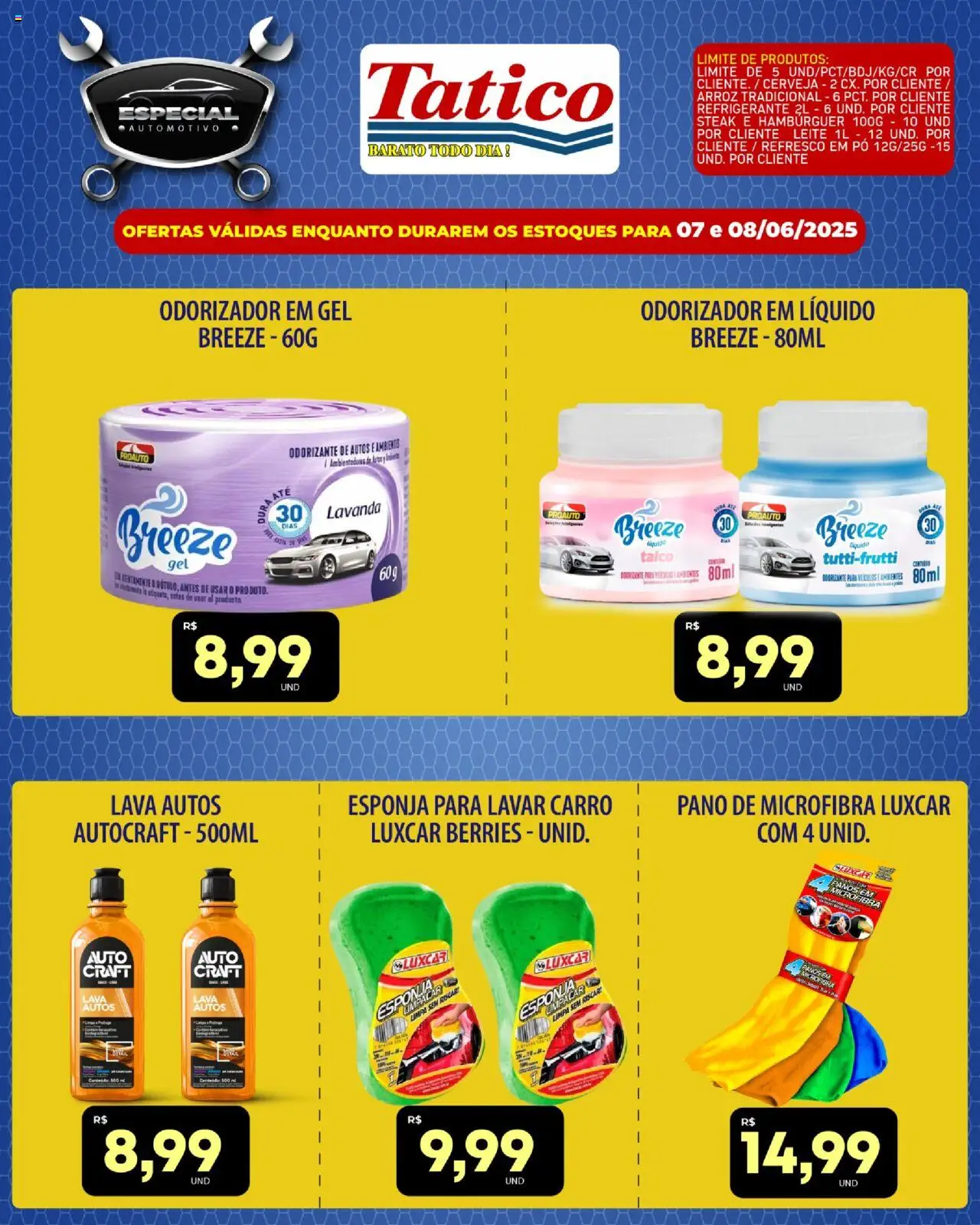 Tatico Folheto - válido de 09.06.2025 | Página: 40 | Produtos: Esponja, Arroz, Hambúrguer, Refrigerante