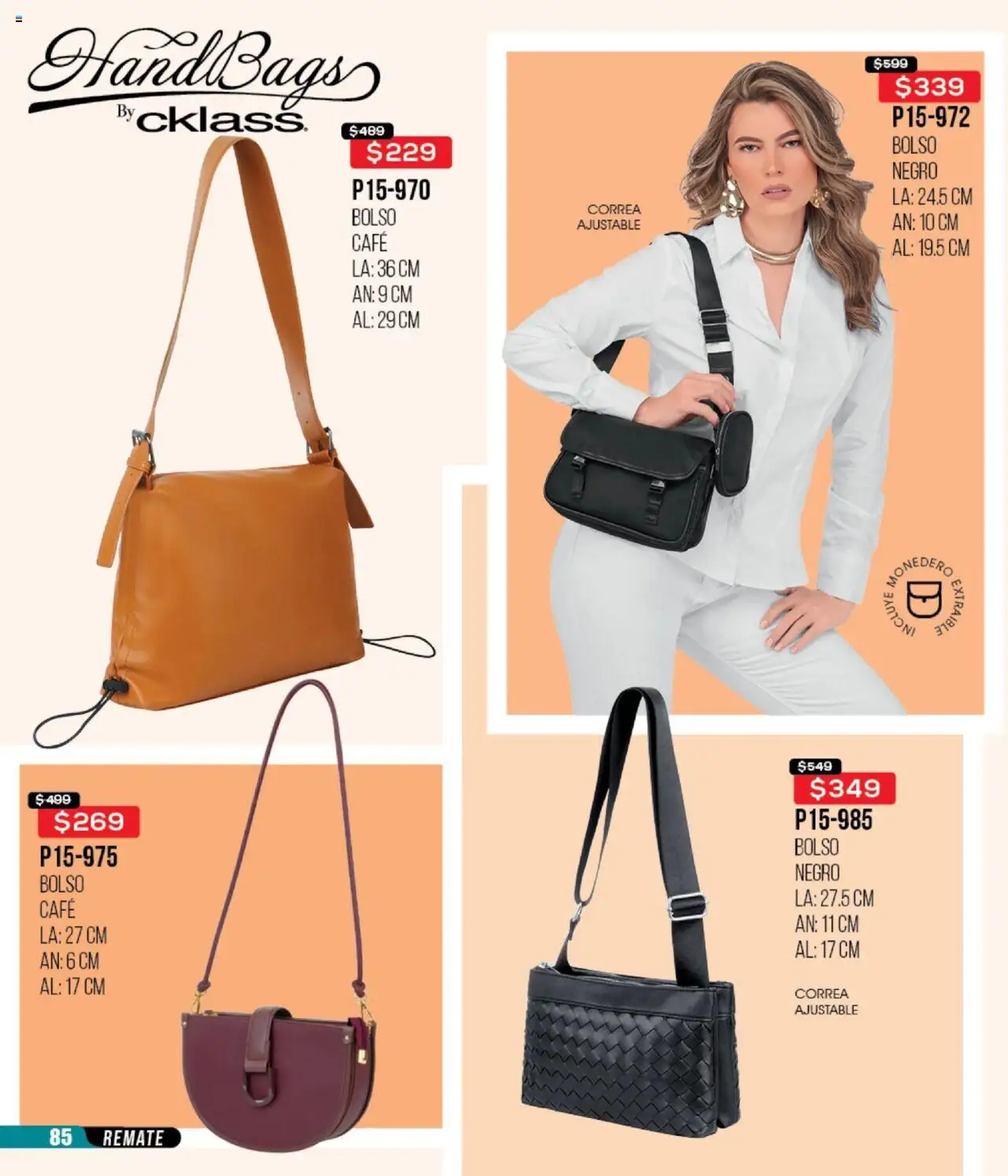 Nuevas ofertas de Cklass válidas en toda la República Mexicana desde el 13.08.2025. ¡Encuentra las mejores ofertas en Cklass - Catálogo Remate Total Ropa! | Página: 86 | Productos: Bolso, Café