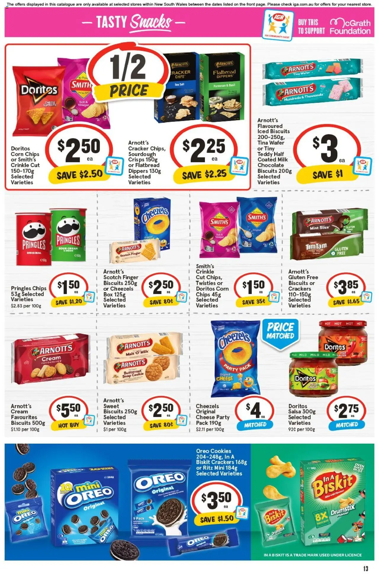 IGA catalogue - valid from 10.09.2025 | Page: 14 | Products: Cream, Biscuits, Salsa, Scotch