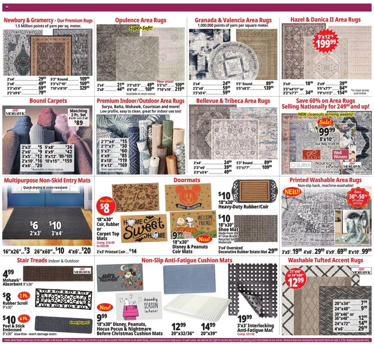 Ocean State Job Lot Weekly Ad - MA - valid from 11.09.2025 | Page: 5 | Products: Yarn, Carpet, Cushion
