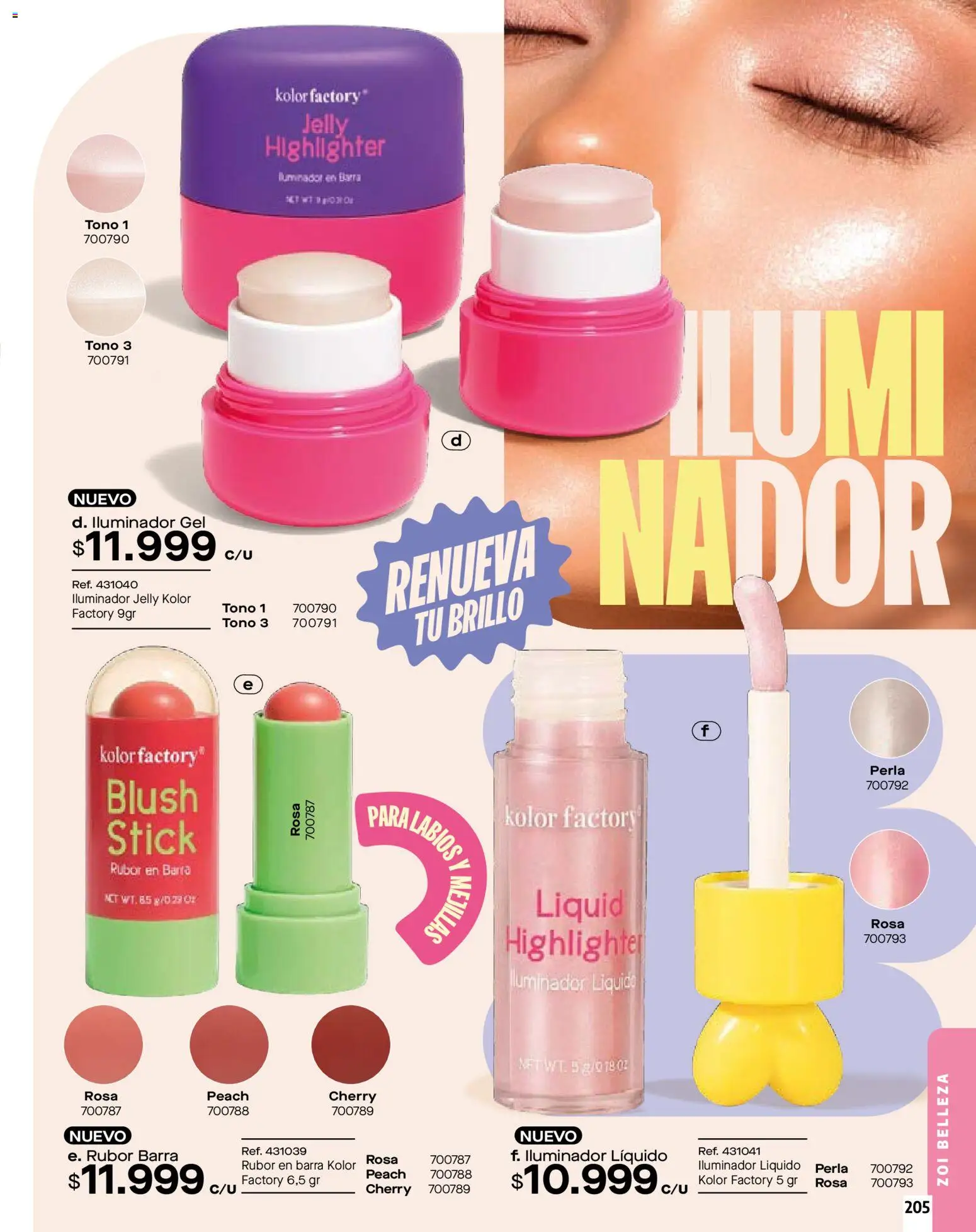 Carmel revista - valida desde el 01.02.2026 | Página: 205 | Productos: Iluminador, Rubor, Brillo