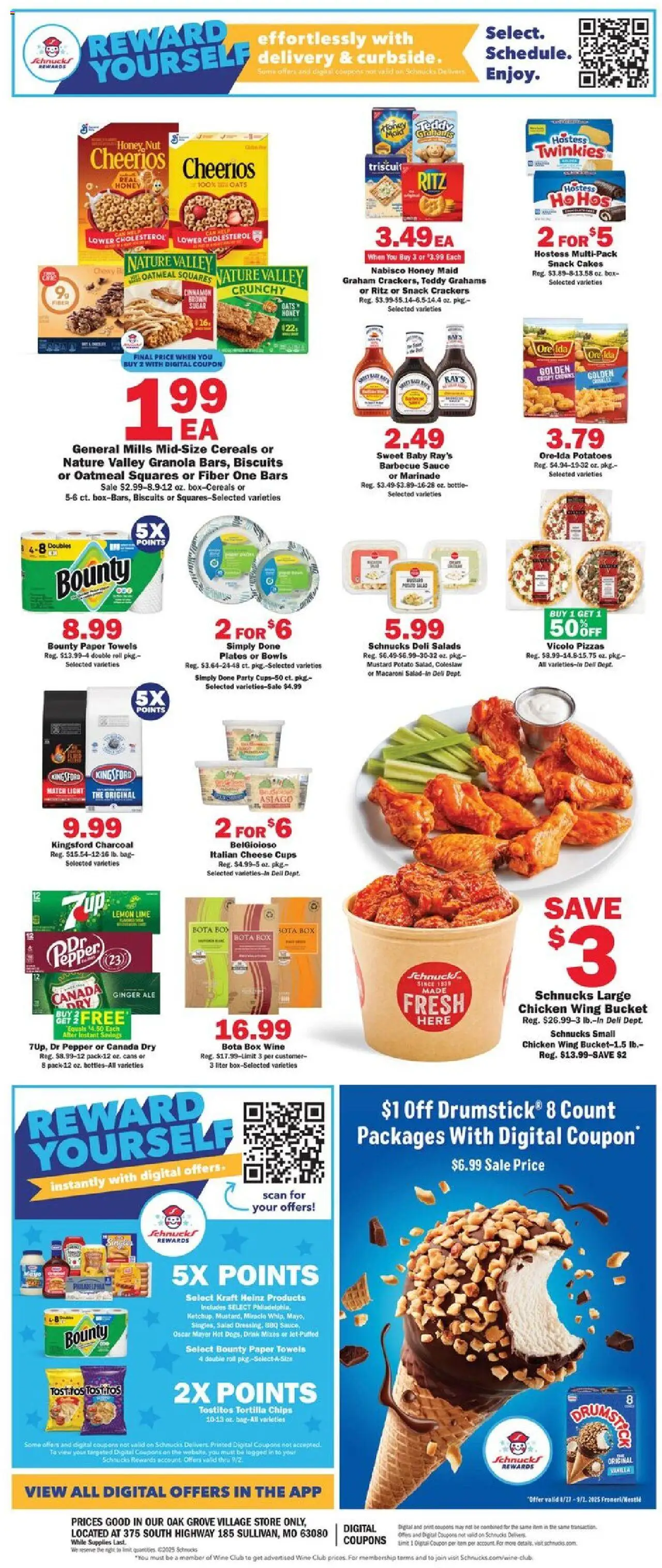 Schnucks Weekly Print Ad - MO - valid from 27.08.2025 | Page: 2 | Products: Ginger, Box, Wine, Sauce