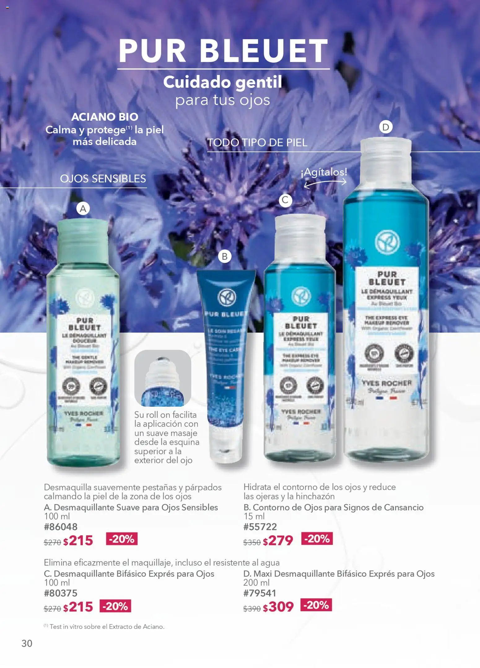 Nuevas ofertas de Yves Rocher válidas en toda la República Mexicana desde el 20.01.2026. ¡Encuentra las mejores ofertas en Yves Rocher campaña 2 2026! | Página: 32 | Productos: Contorno de ojos, Agua, Desmaquillante, Sobre