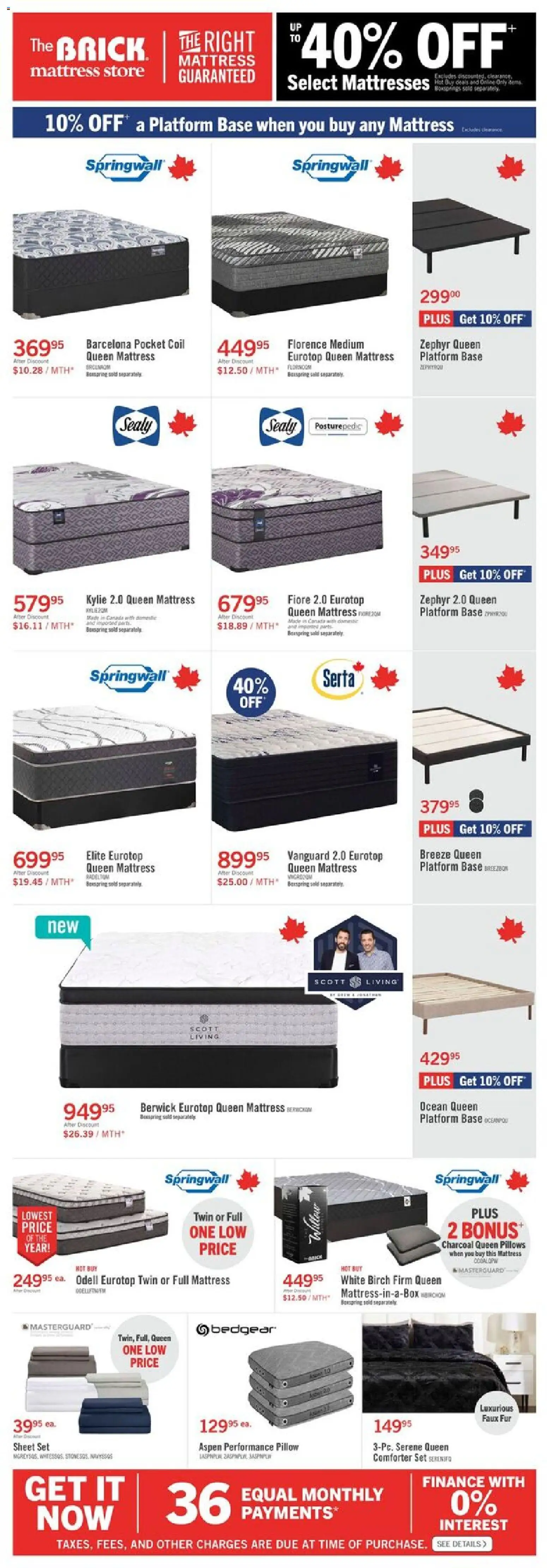The Brick flyer valid from 02.12.2025 | Page: 13 | Products: Hat, Mattress, Pillow