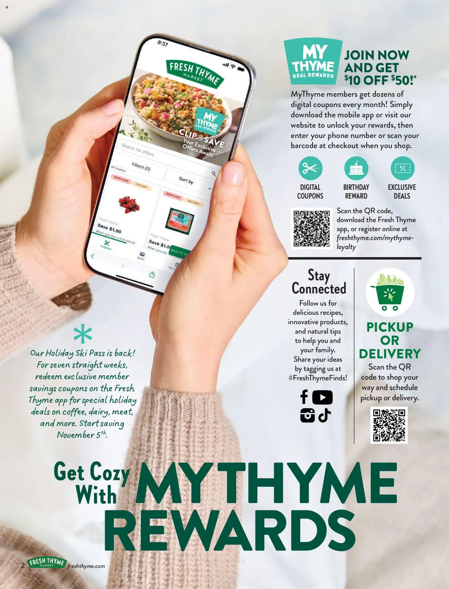 Fresh Thyme Magazine Holiday 2025 - valid from 15.11.2025 | Page: 4 | Products: Clip, Phone