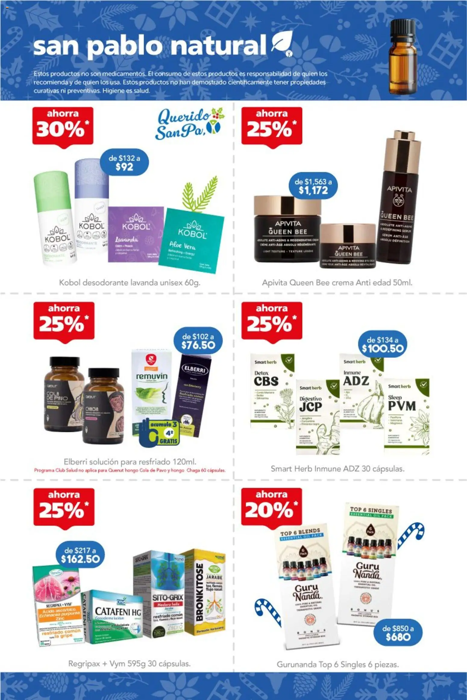 Nuevas ofertas de Farmacia San Pablo válidas en toda la República Mexicana desde el 21.12.2025. ¡Encuentra las mejores ofertas en Farmacia San Pablo catálogo! | Página: 6 | Productos: Desodorante, Serum, Crema, Top
