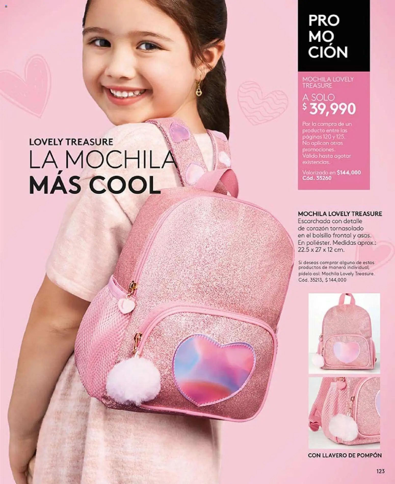 Ésika revista - valida desde el 01.02.2026 | Página: 123 | Productos: Mochila, Llavero