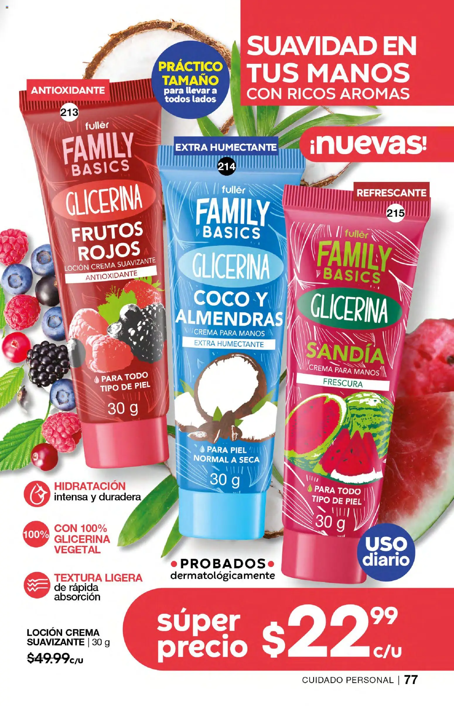 Nuevas ofertas de Fuller válidas en toda la República Mexicana desde el 07.01.2026. ¡Encuentra las mejores ofertas en Fuller campaña 20 2026! | Página: 77 | Productos: Almendras, Sandía, Loción, Suavizante