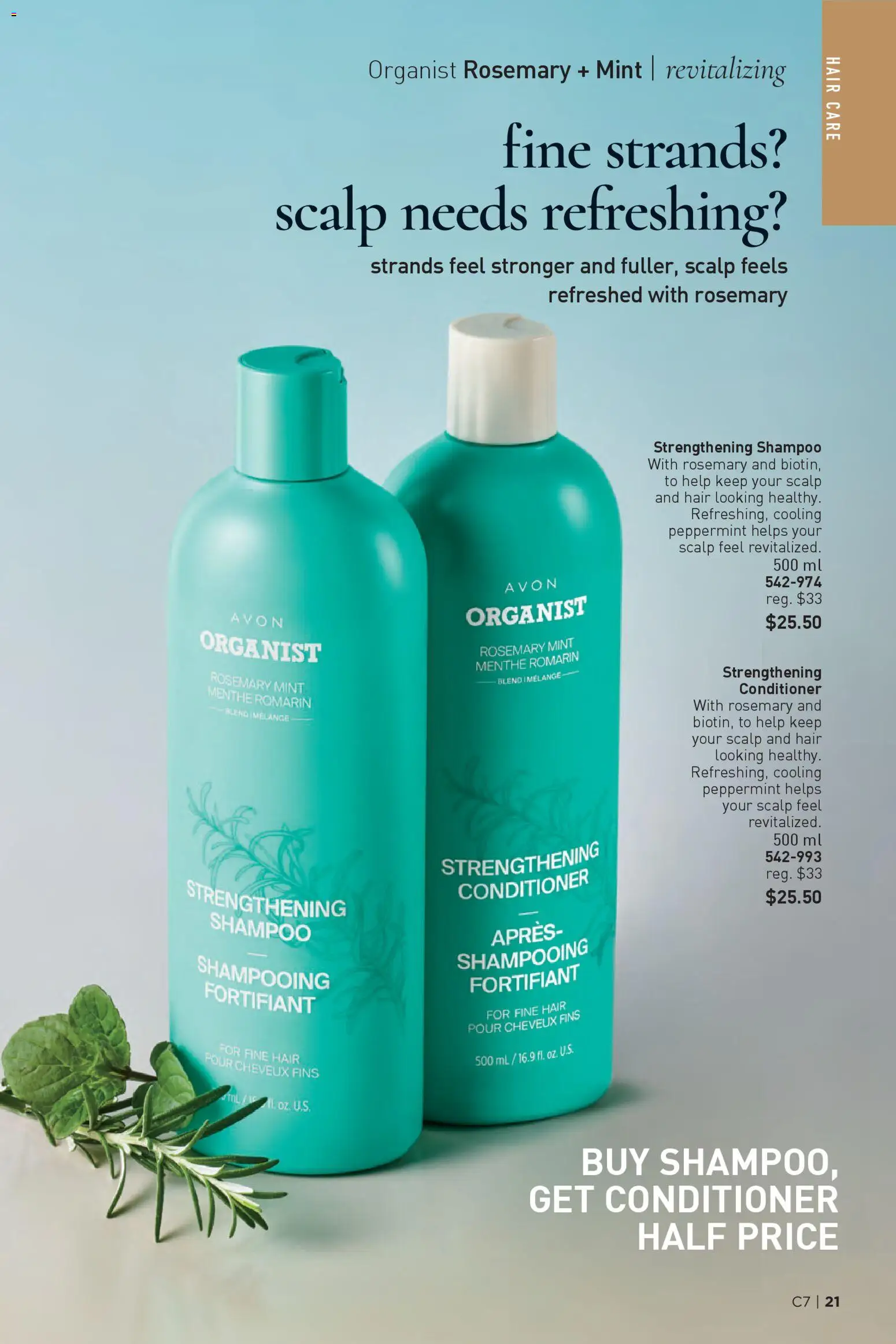 Avon flyer valid from 26.03.2026 | Page: 21 | Products: Shampoo, Conditioner, Hair conditioner