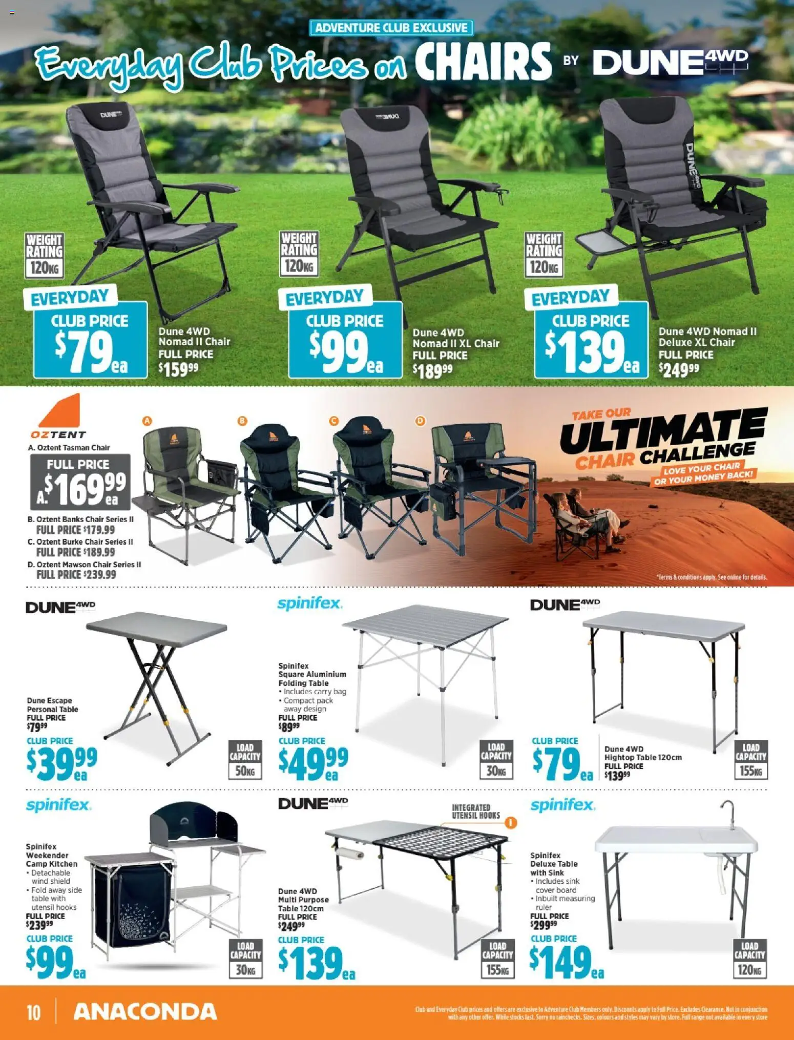 Anaconda catalogue - valid from 03.12.2025 | Page: 10 | Products: Table, Chair, Sink, Weight