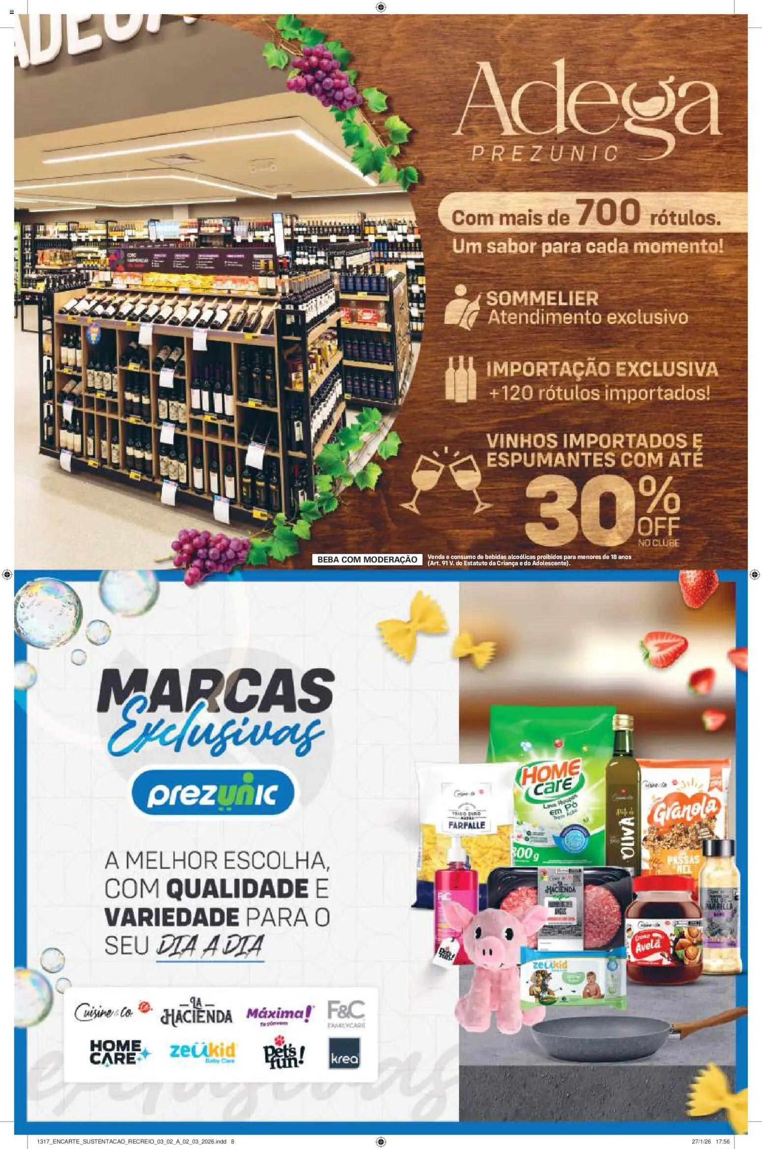 Prezunic Folheto - válido de 02.03.2026 | Página: 8 | Produtos: Pó, Roupas, Granola, Avelã