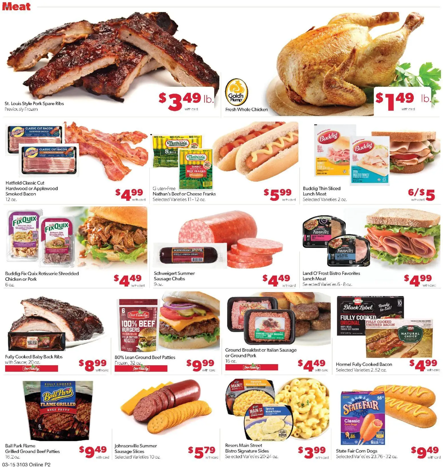 Family Fare Weekly Ad - valid from 15.03.2026 | Page: 6 | Products: Corn, Cheese, Pork, Sausage