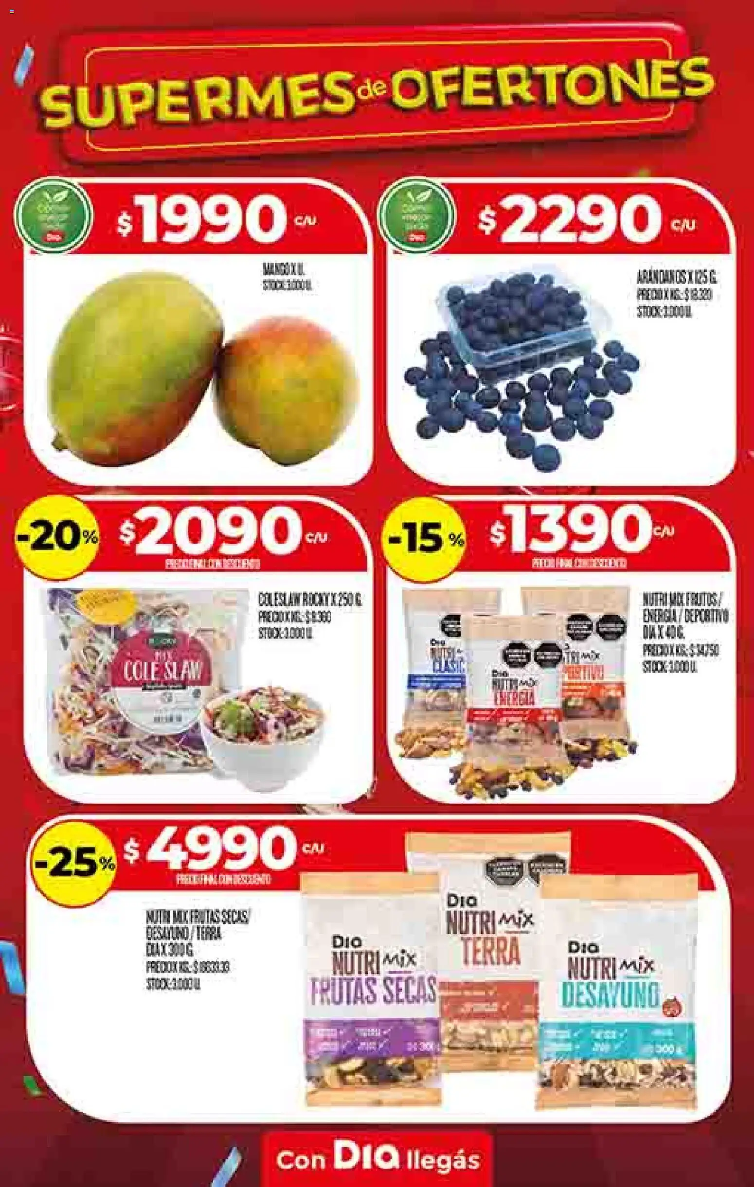 Supermercado DIA Ofertas │ válido desde el 22.10.2025 | Página: 8 | Productos: Arándanos