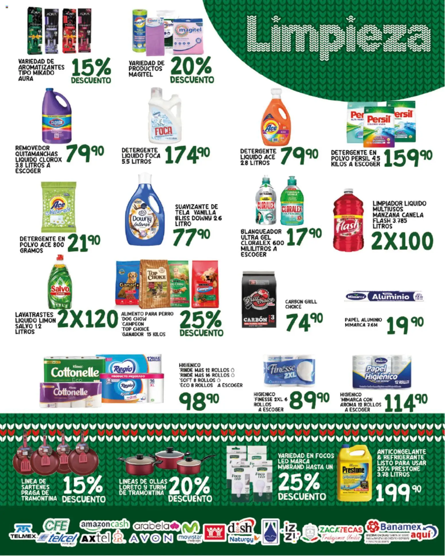 Nuevas ofertas de Alsuper válidas en toda la República Mexicana desde el 21.11.2025. ¡Encuentra las mejores ofertas en Alsuper folleto Zacatecas! | Página: 5 | Productos: Detergente, Suavizante, Top, Foco