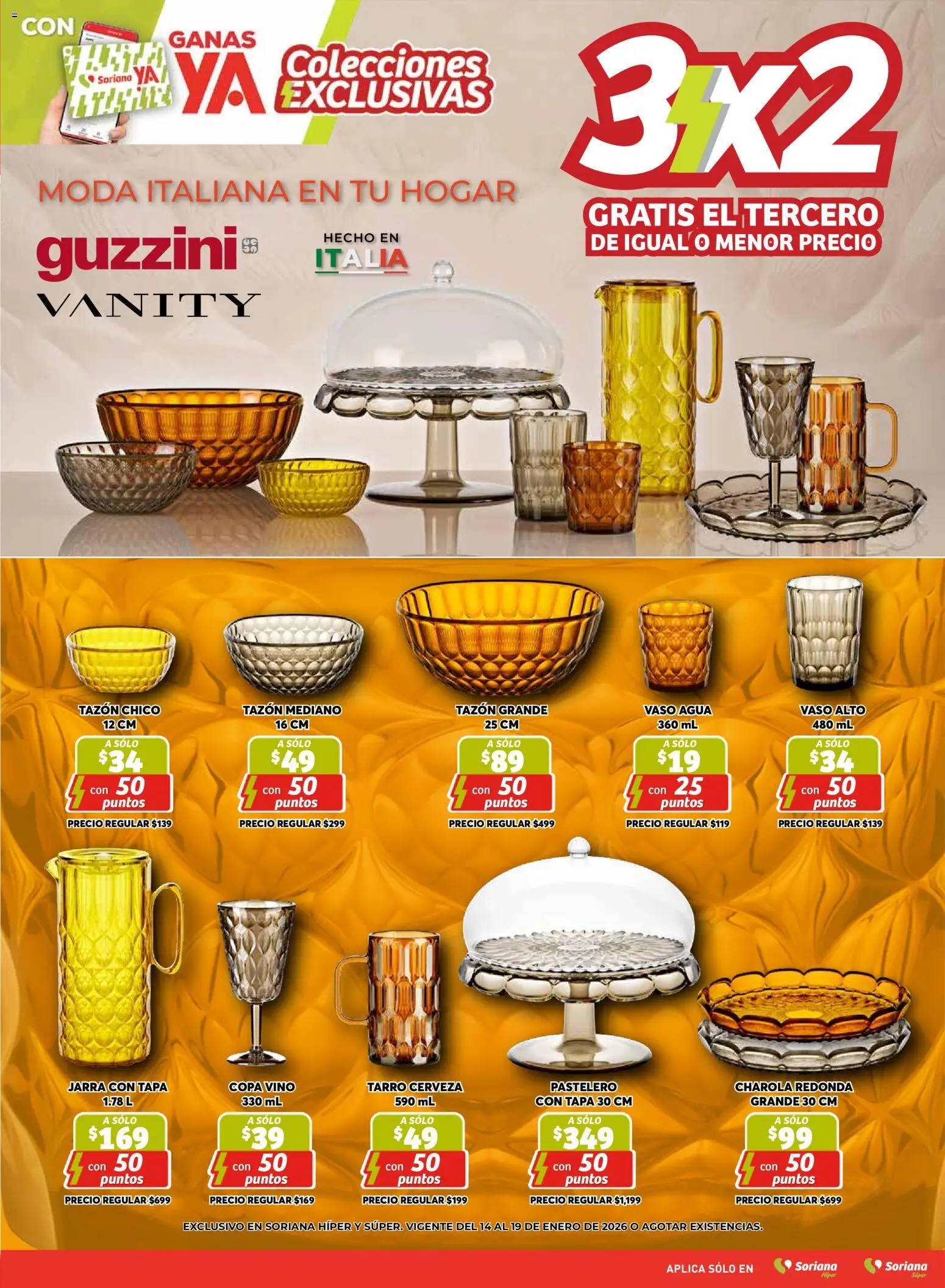 Nuevas ofertas de Soriana válidas en toda la República Mexicana desde el 16.01.2026. ¡Encuentra las mejores ofertas en Soriana - Fin de Semana Híper: Saltillo y Torreón! | Página: 16 | Productos: Agua, Cerveza, Vino, Jarra